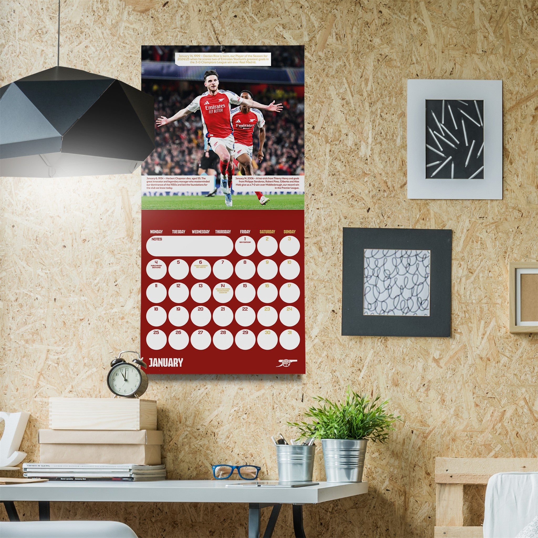 Arsenal 2027 Wall Calendar