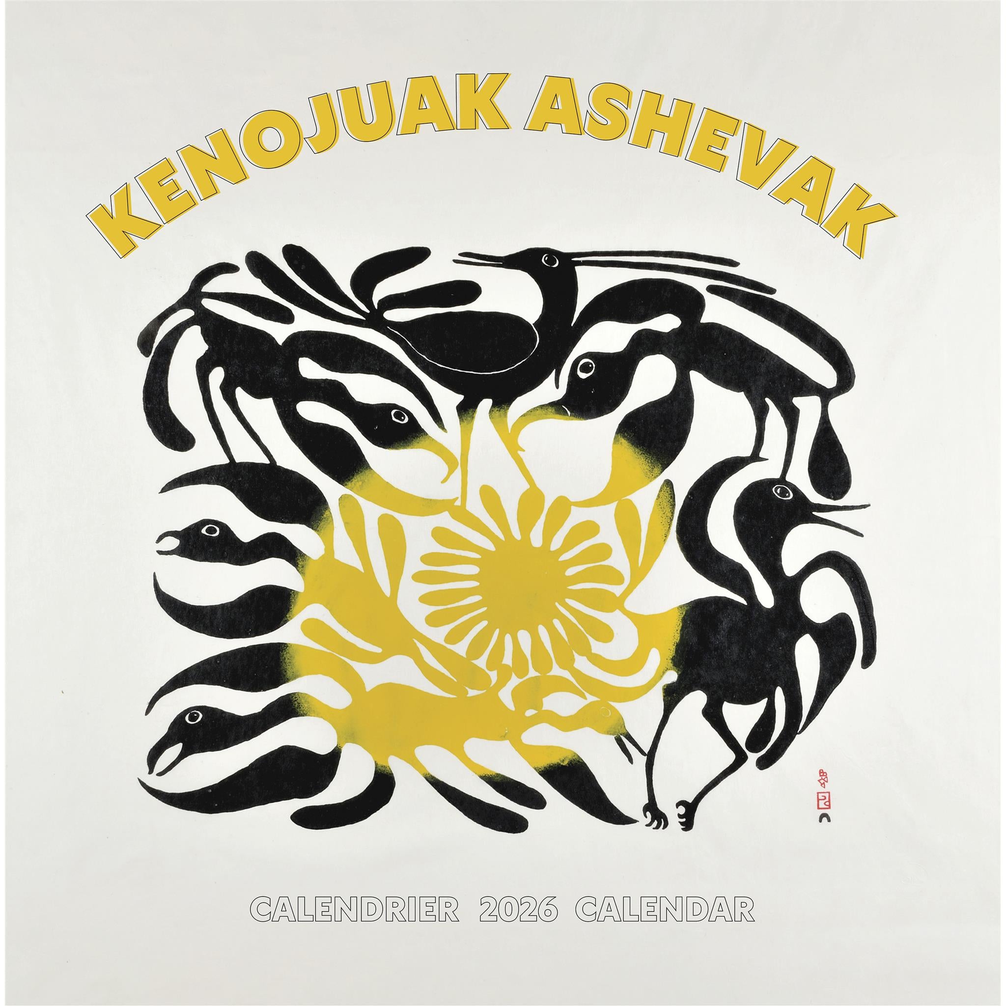 Calendrier mural Kenojuak Ashevak 2026