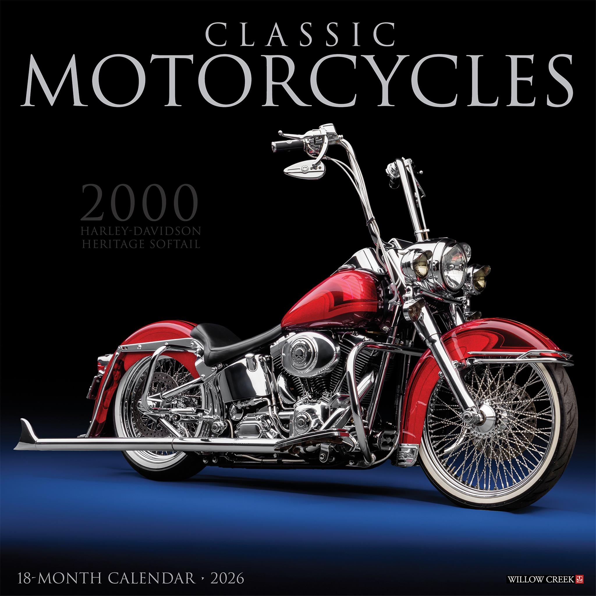 Calendrier mural des motos classiques 2026