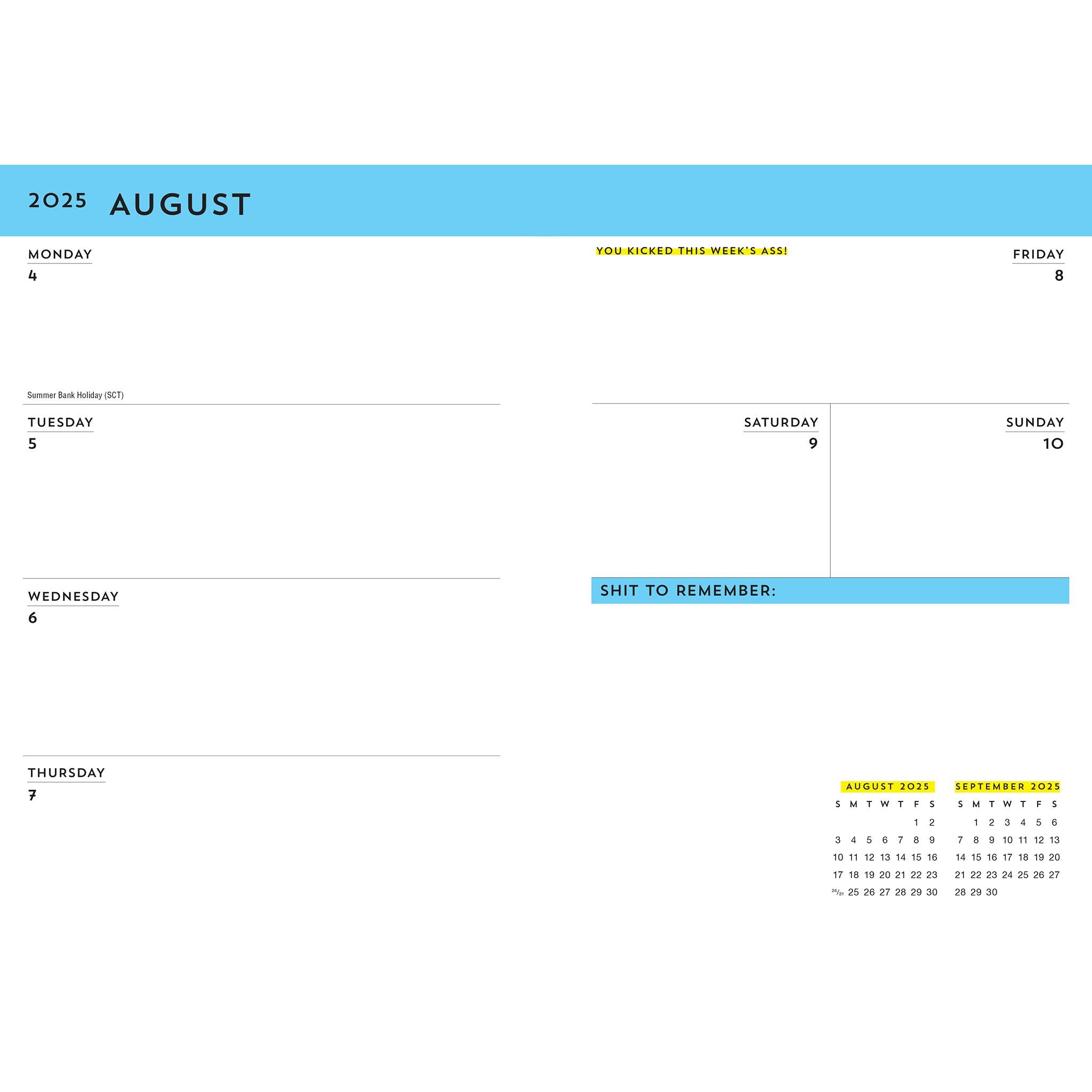 Carpe Fucking Diem 2025-2026 Engagement Calendar