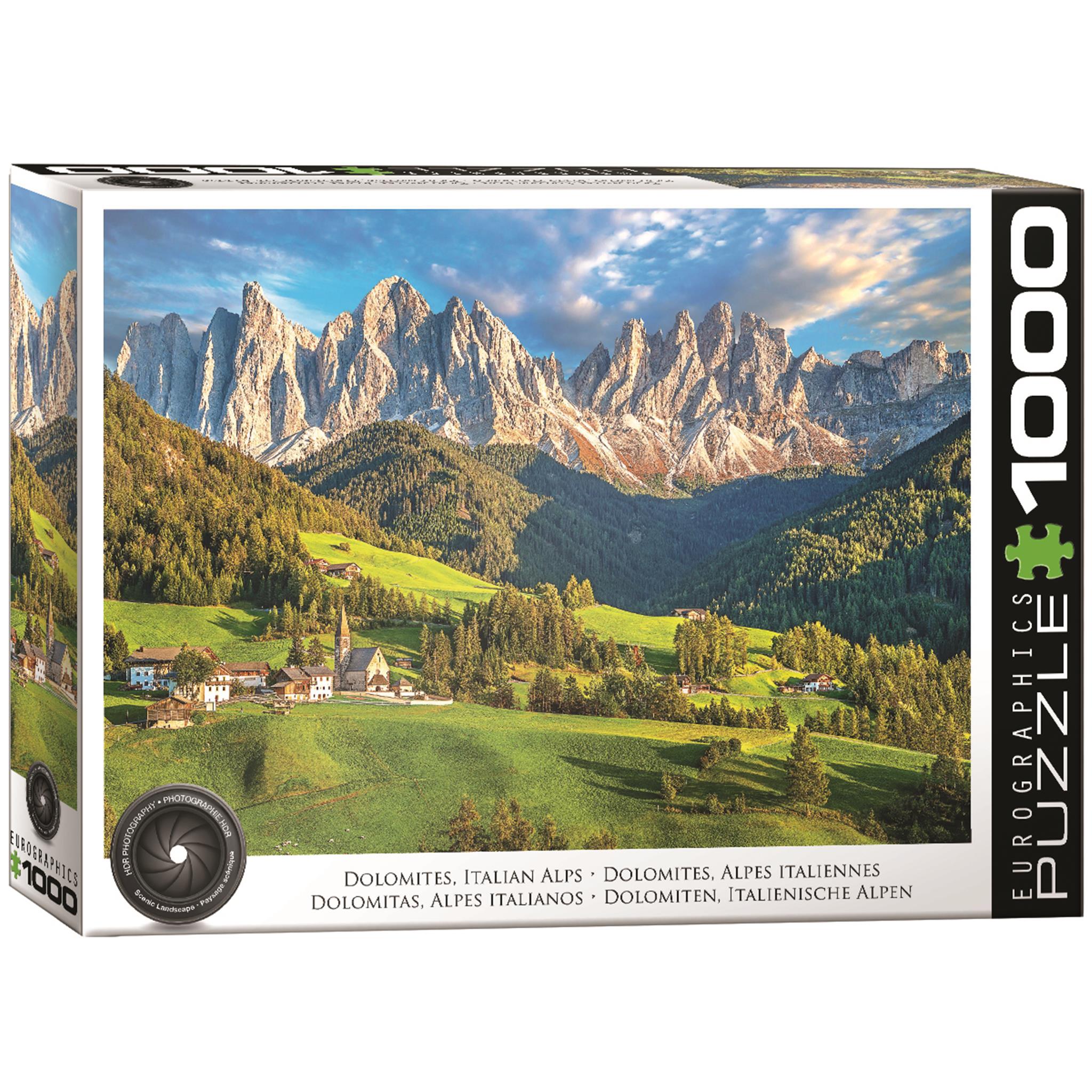 Puzzle de 1000 pièces représentant les Dolomites, Alpes italiennes