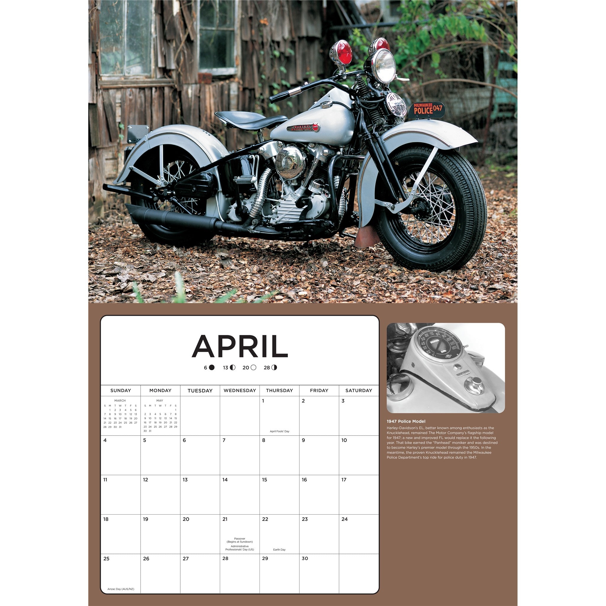 Harley Davidson Deluxe 2027 Wall Calendar