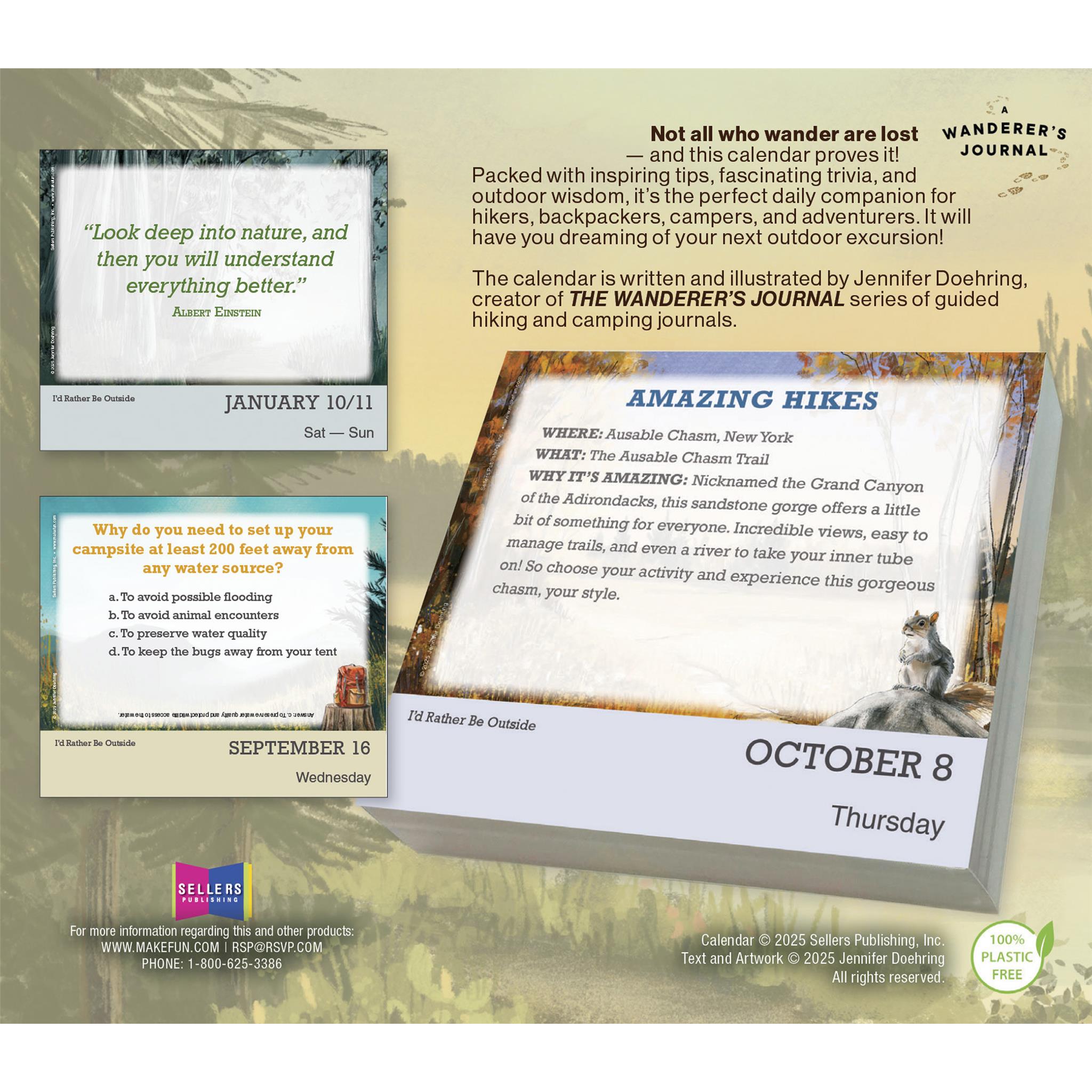 Calendrier « Je préférerais être dehors » 2026 - Disponible uniquement en ligne