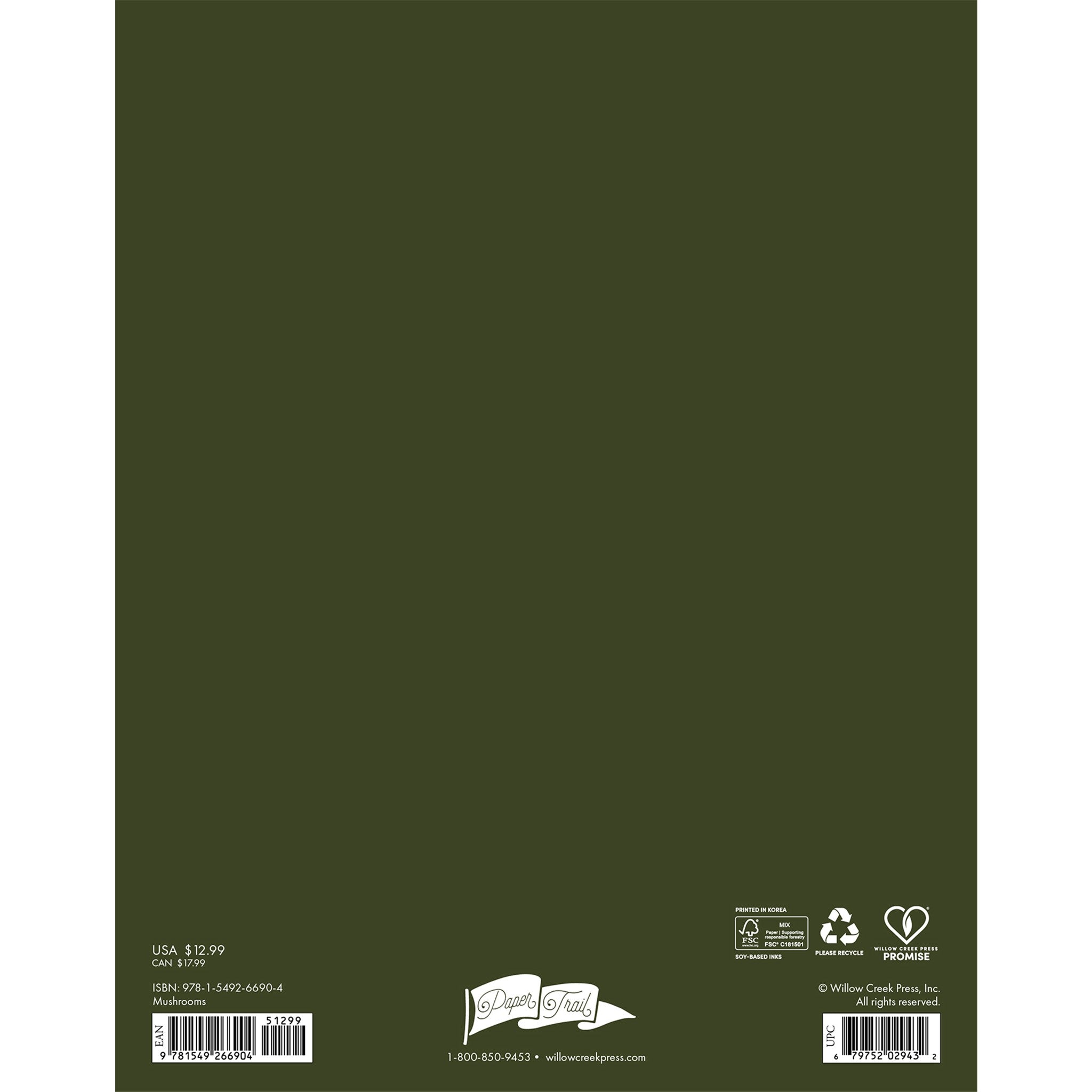 Mushrooms 2027 Monthly Planner