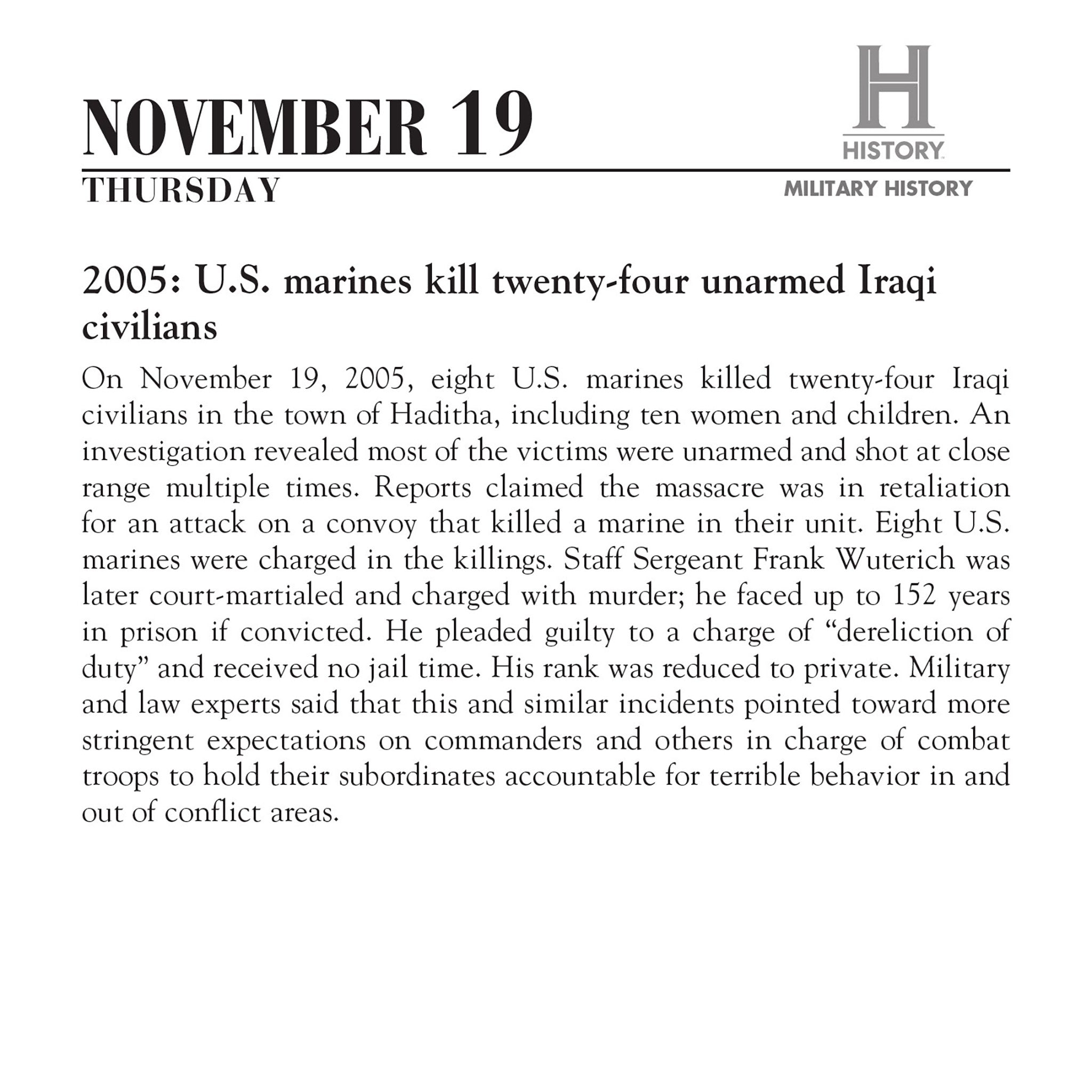 History Channel This Day in Military History 2027 Box Calendar - Online Only