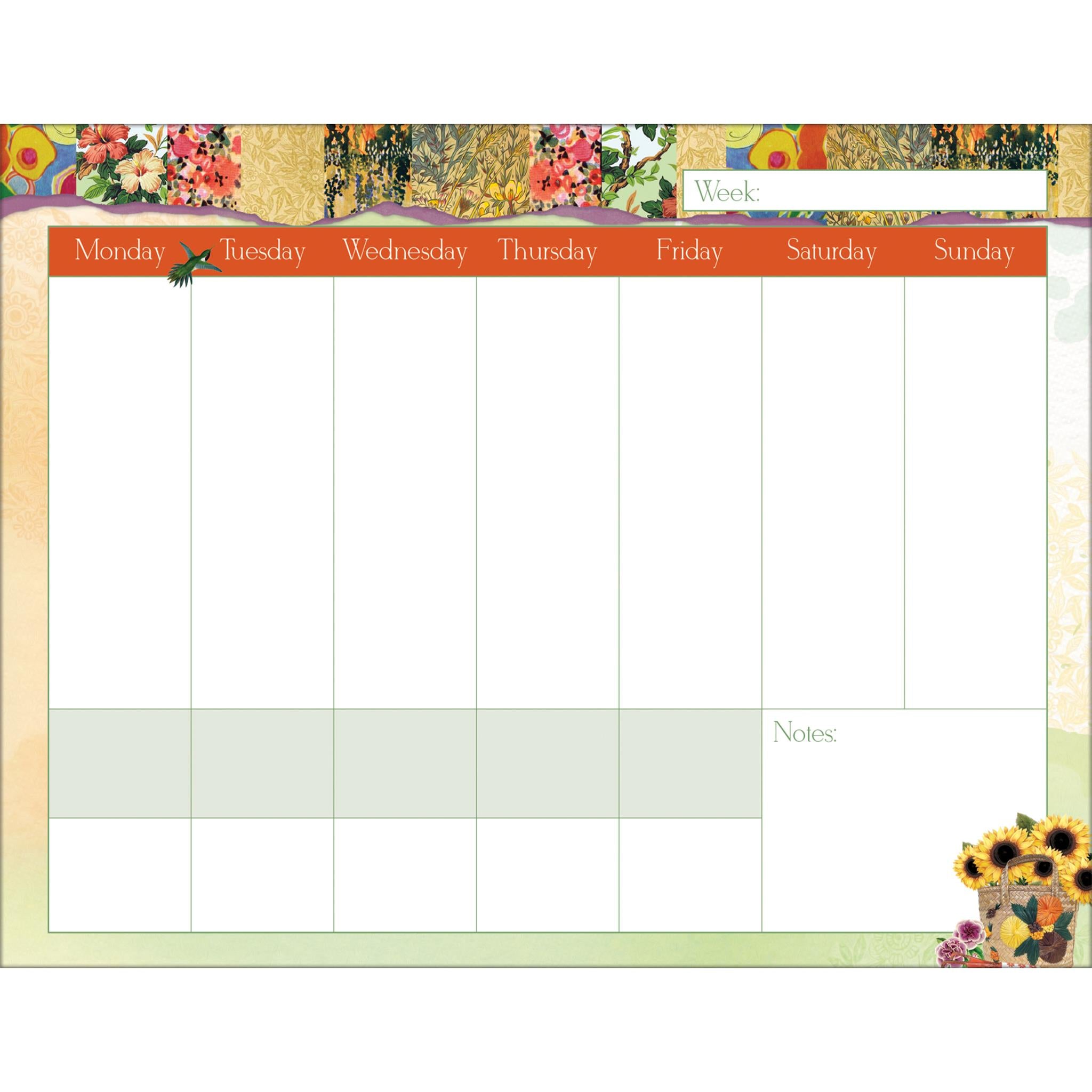 Calendrier mural des jardins botaniques 2025-2026