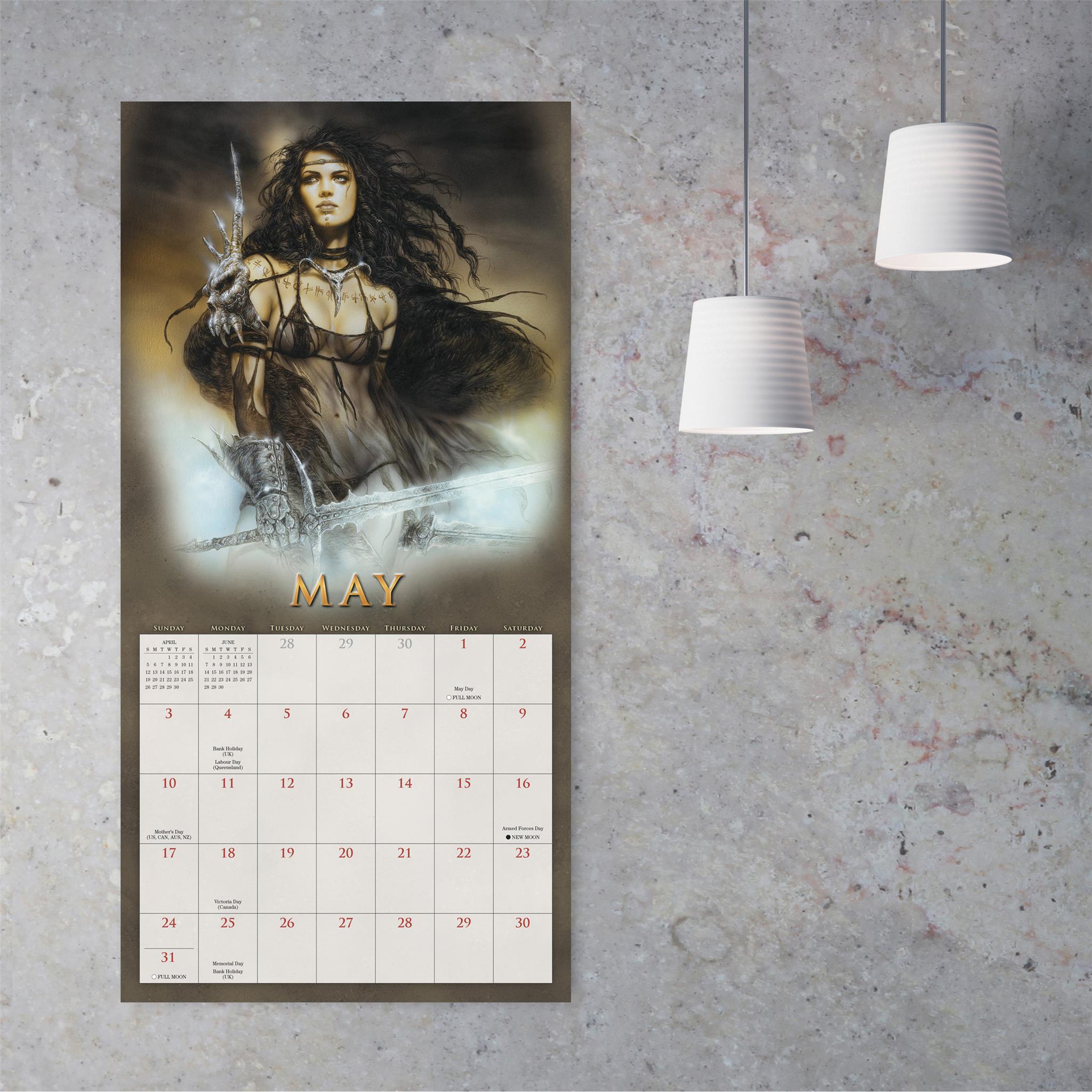 Calendrier mural Fantasy Art Of Royo 2026