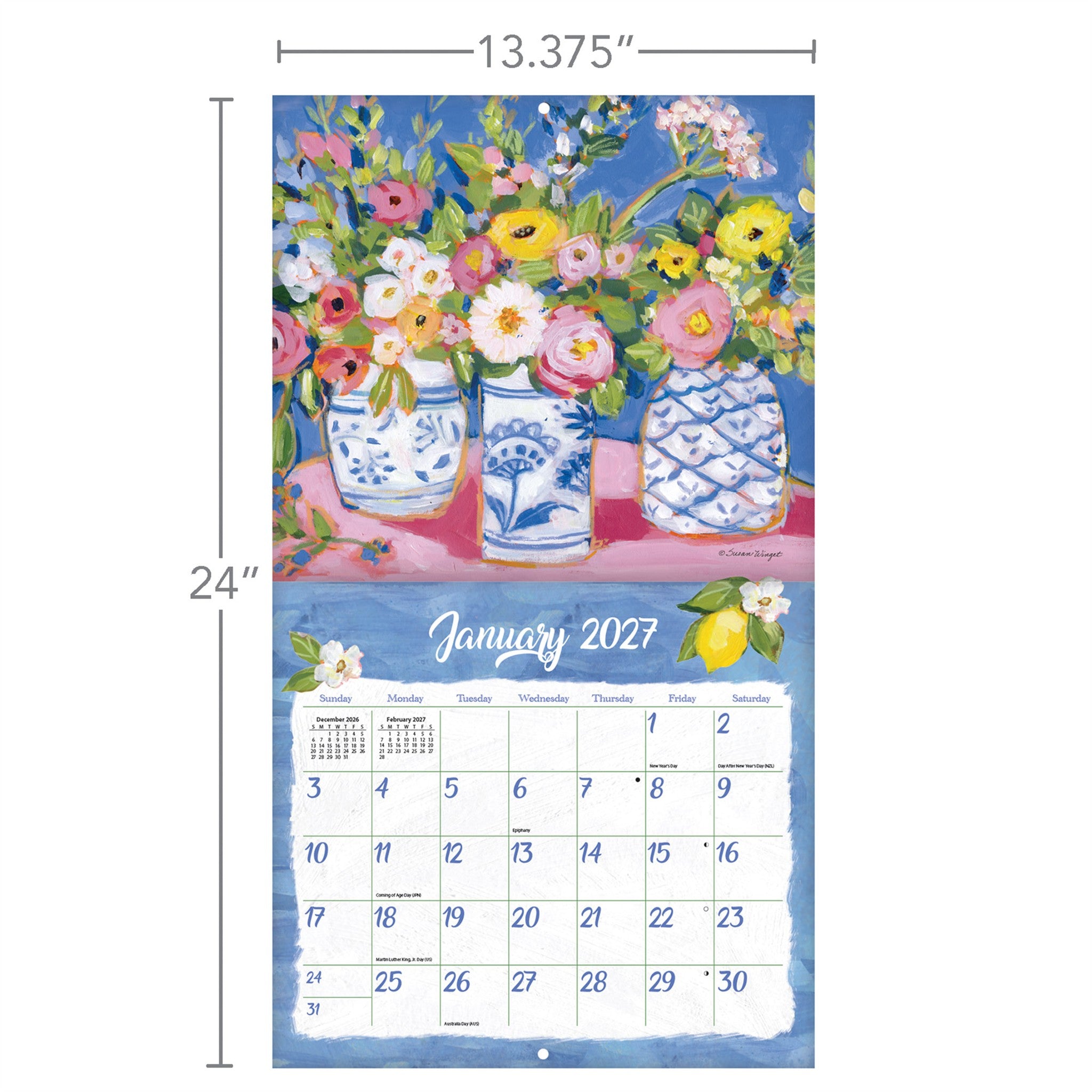 Ciao Bella Special Edition with Print 2027 Wall Calendar