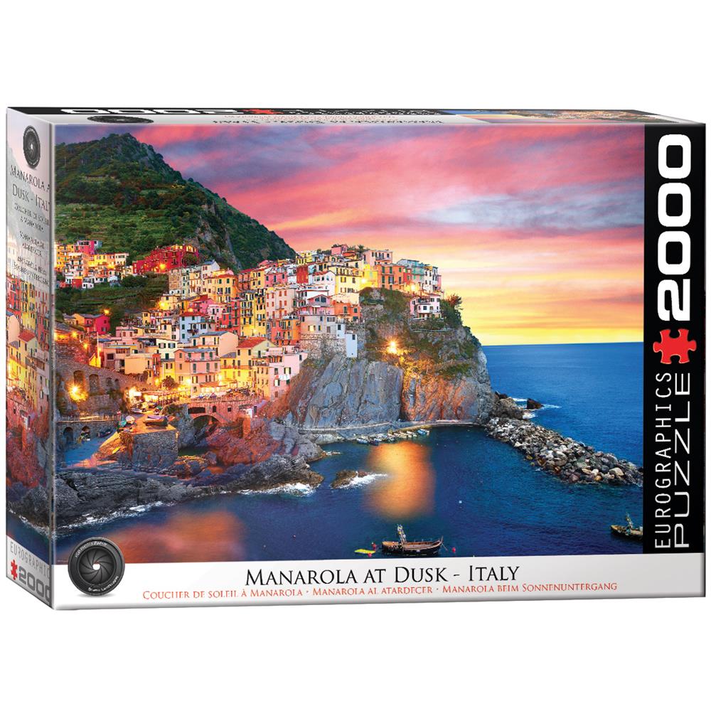 Manarola au crépuscule, Italie - Puzzle de 2000 pièces