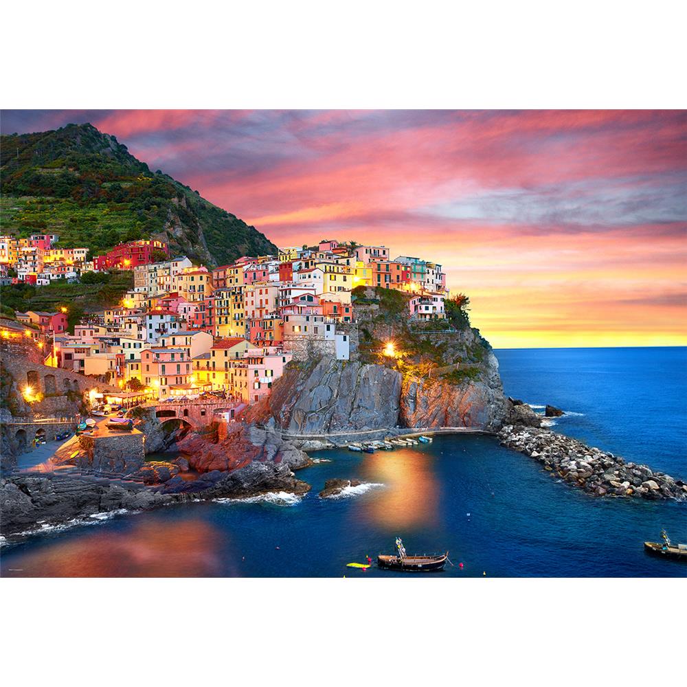Manarola au crépuscule, Italie - Puzzle de 2000 pièces