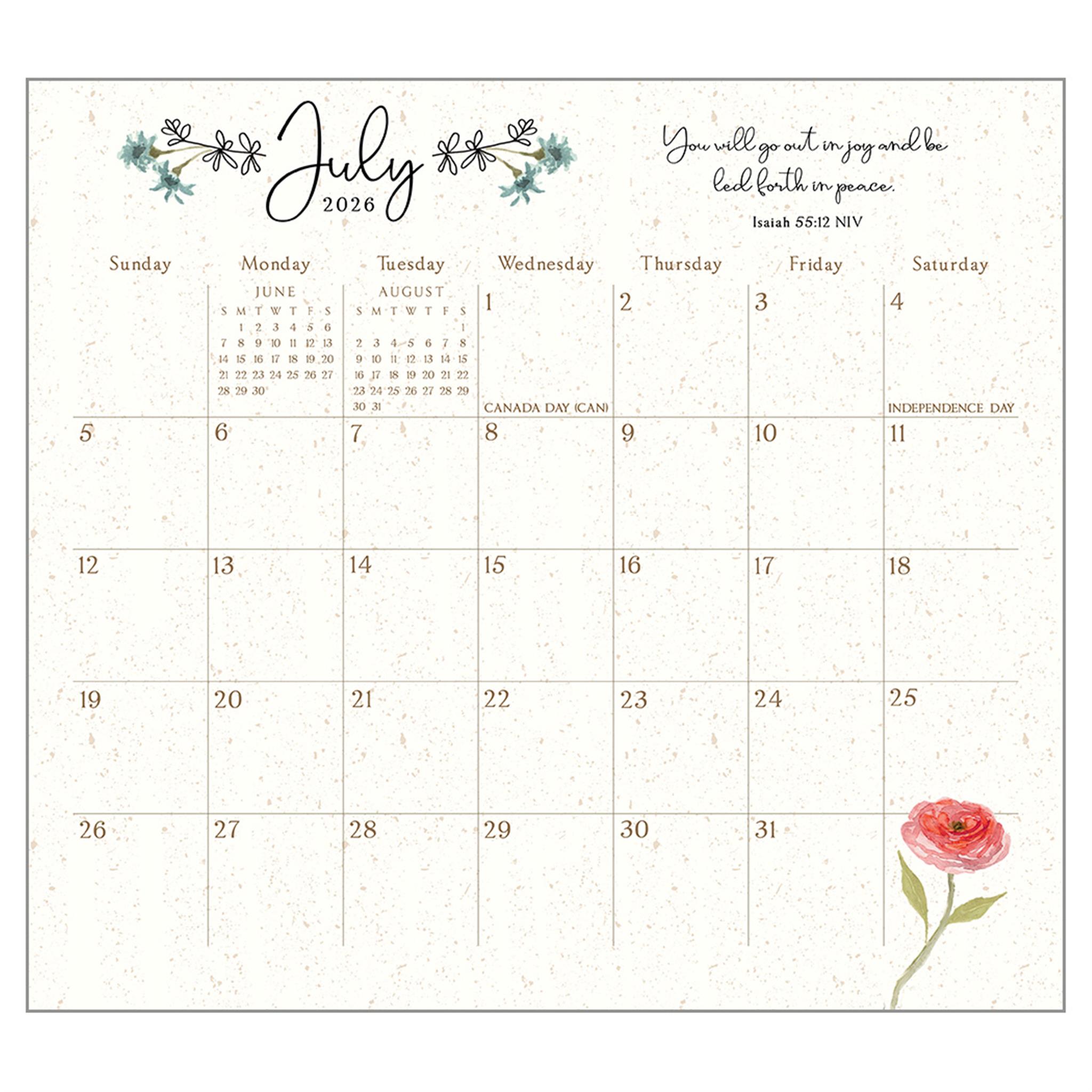 Be Still 2026 Deluxe Wall Calendar
