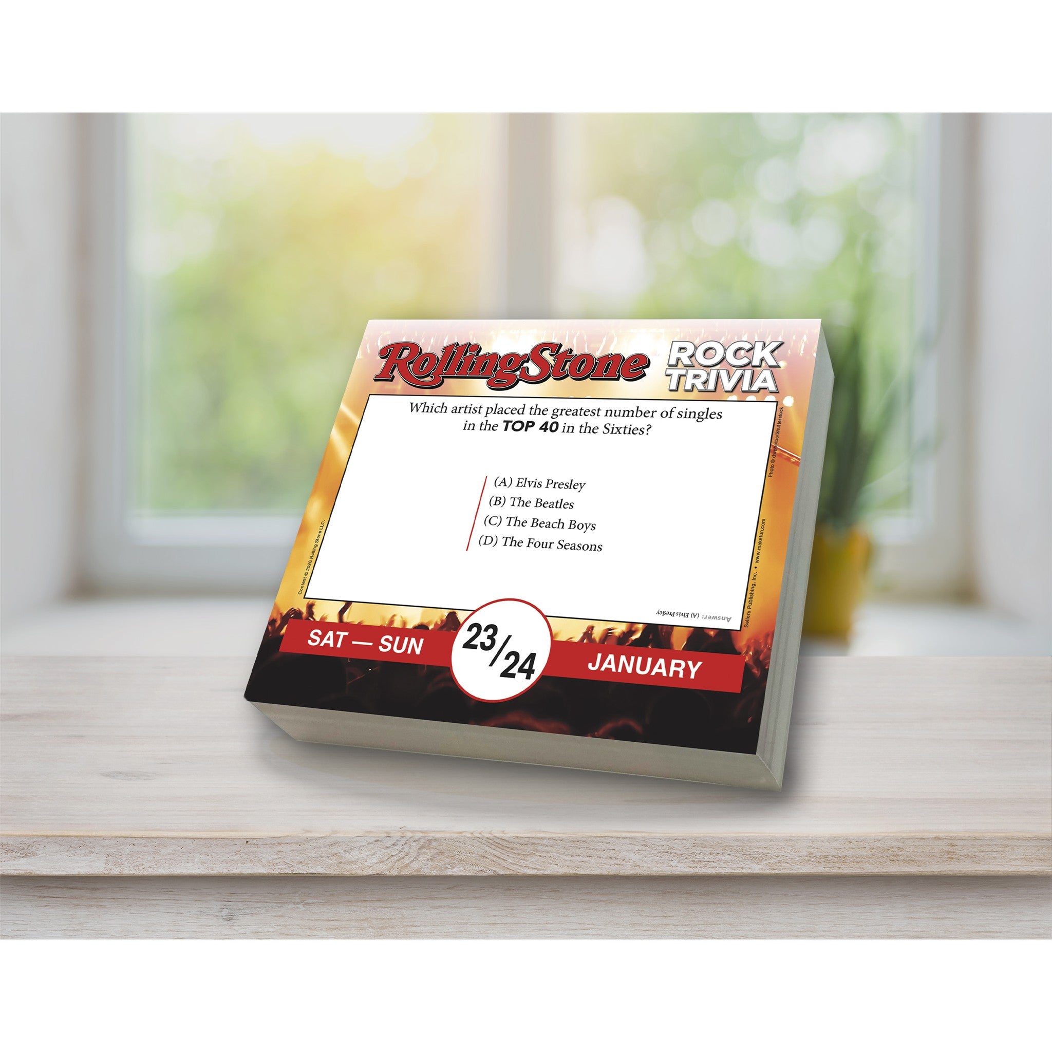 Rolling Stone Rock Trivia 2027 Box Calendar - Online Only