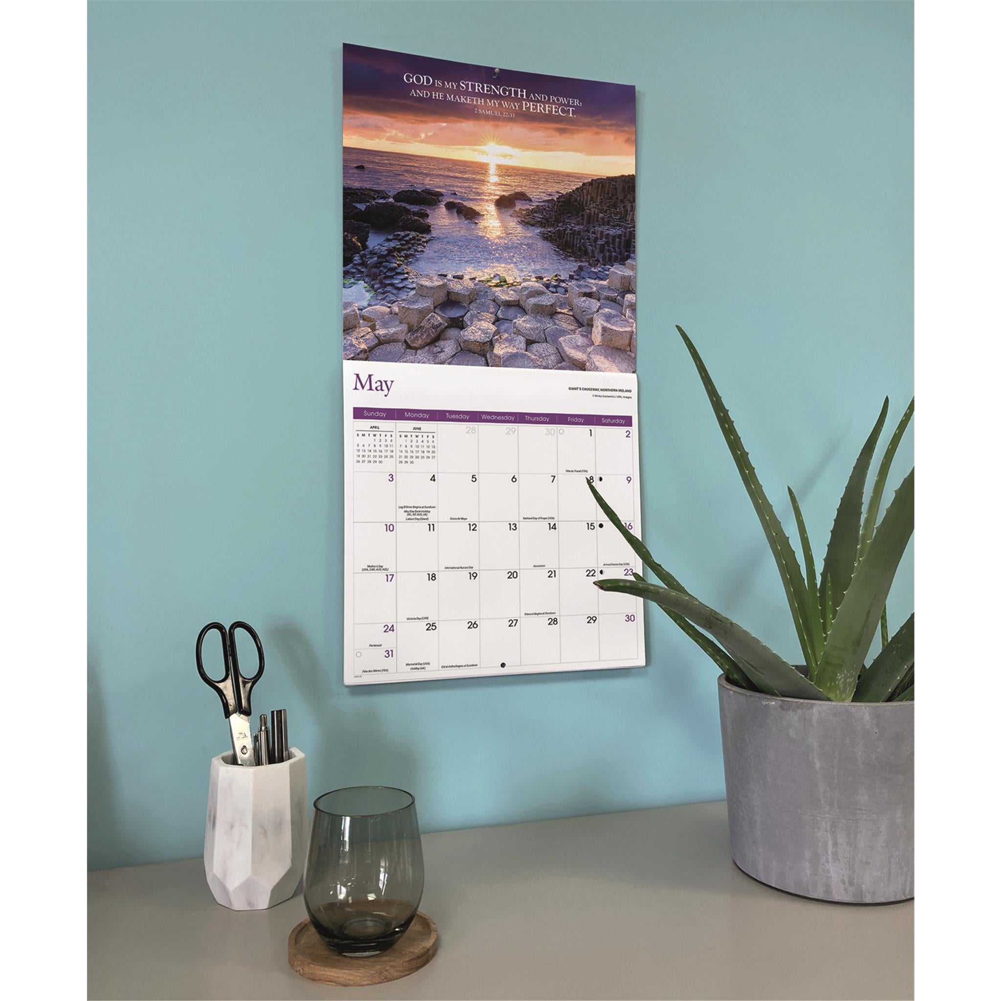 Calendrier mural des versets bibliques 2026