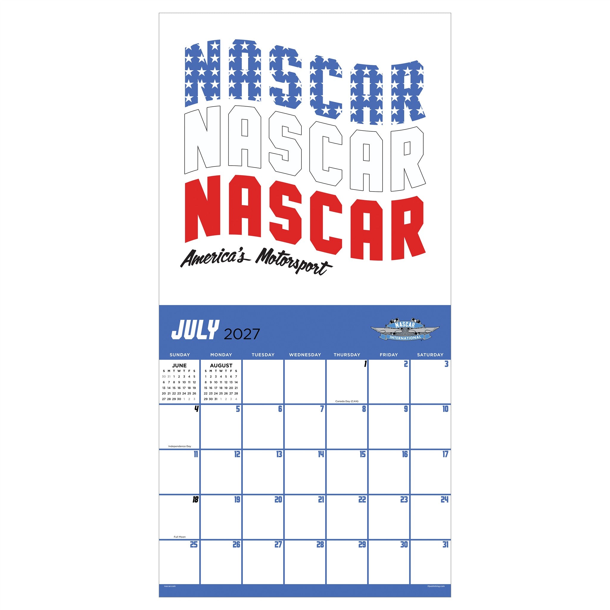NASCAR Born to Go Fast 2027 Wall Calendar
