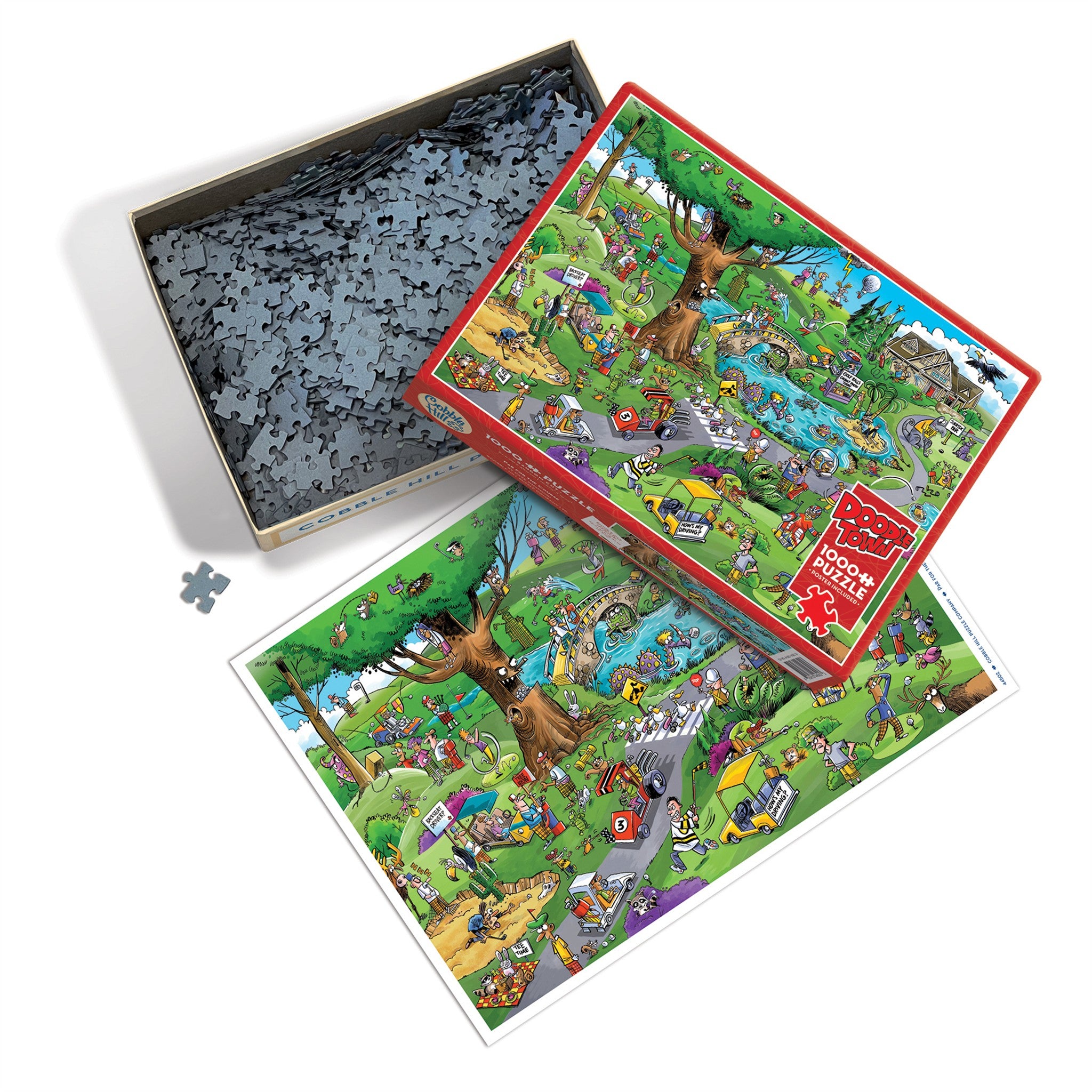 Puzzle DoodleTown Par for the Course de 1000 pièces - Disponible uniquement en ligne