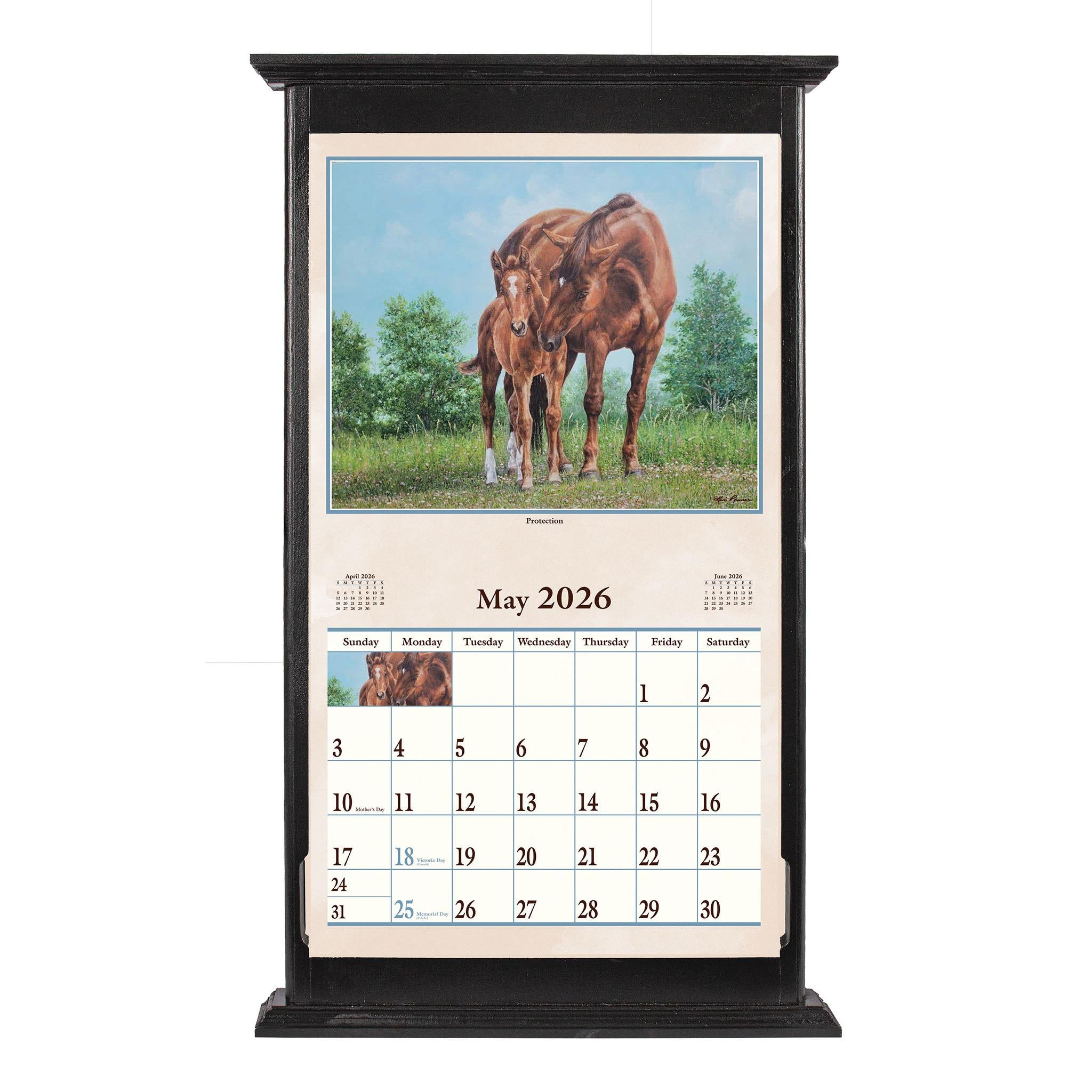 Calendrier mural Hoof Beats 2026 - Disponible uniquement en ligne