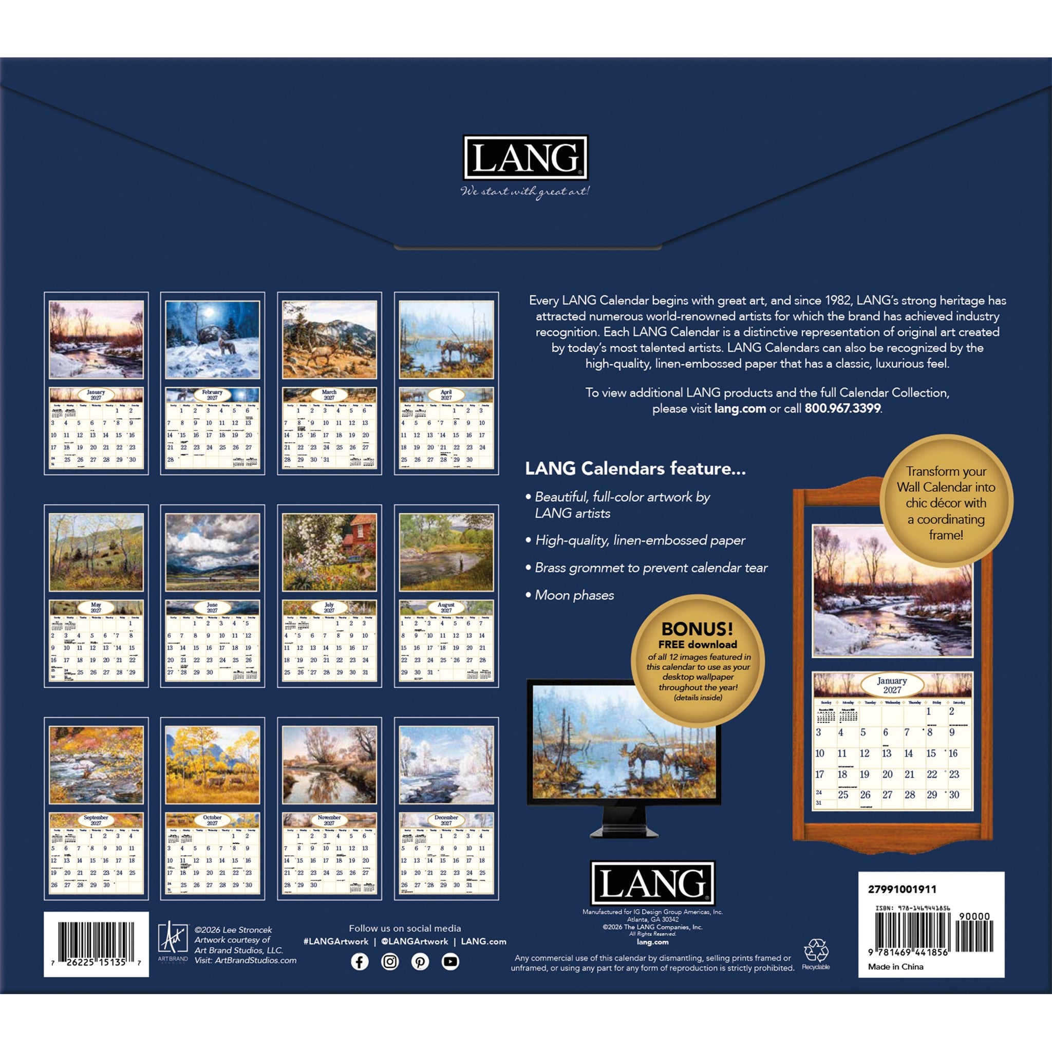 Four Seasons 2027 Wall Calendar