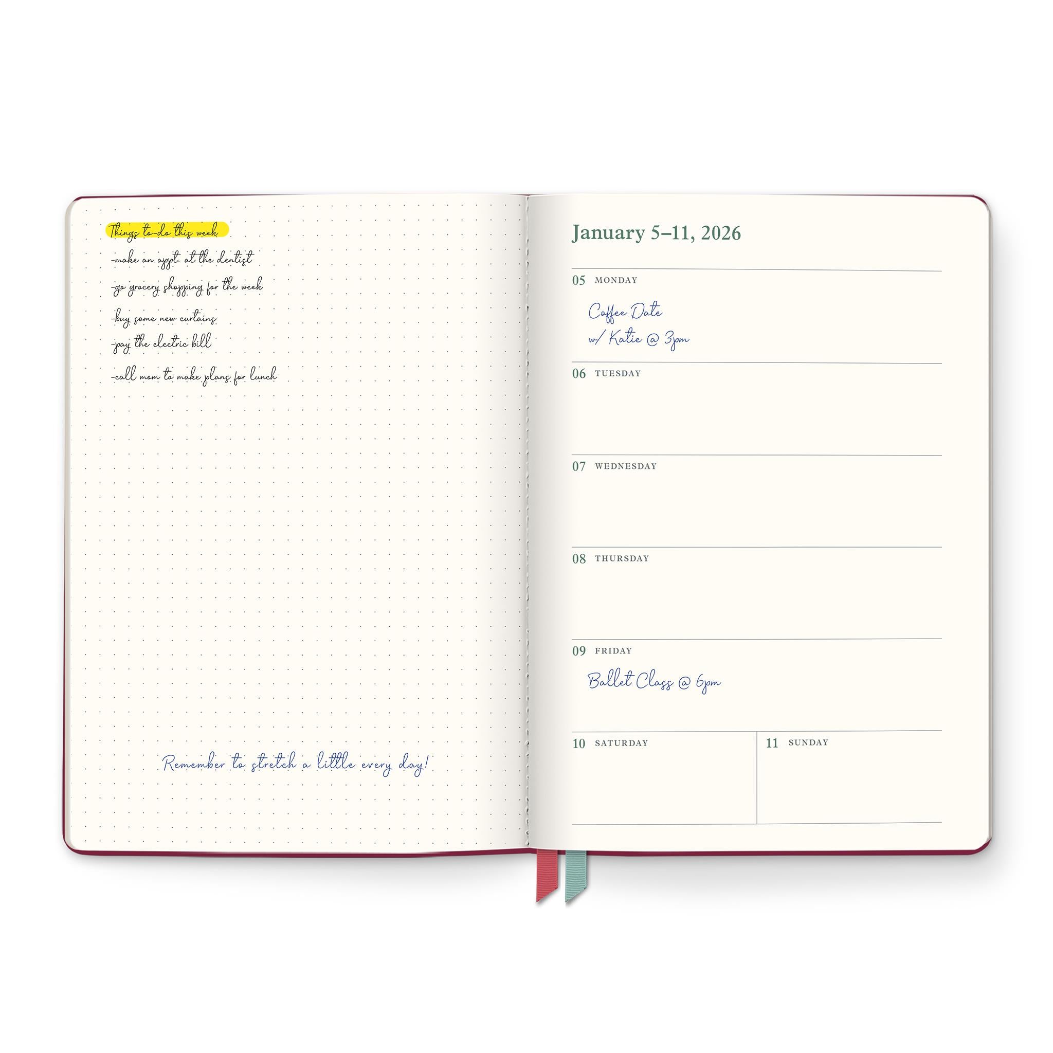 Age of Romance Clara Clothbound 2025-2026 Engagement Calendar