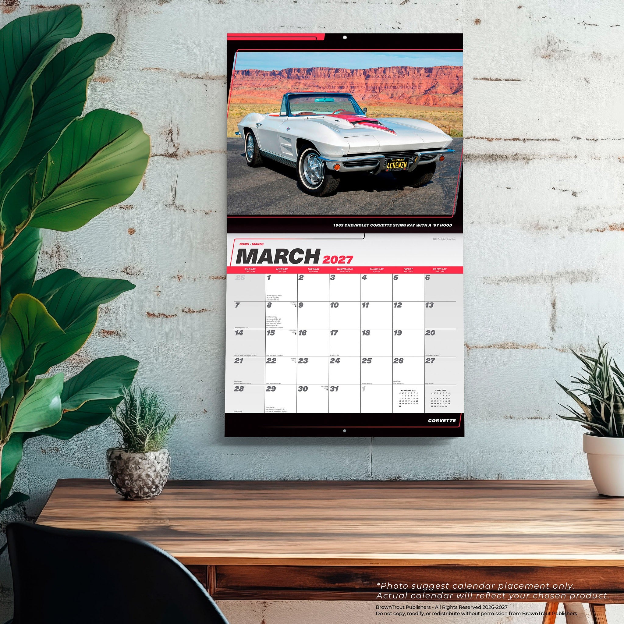 Corvette 2027 Wall Calendar