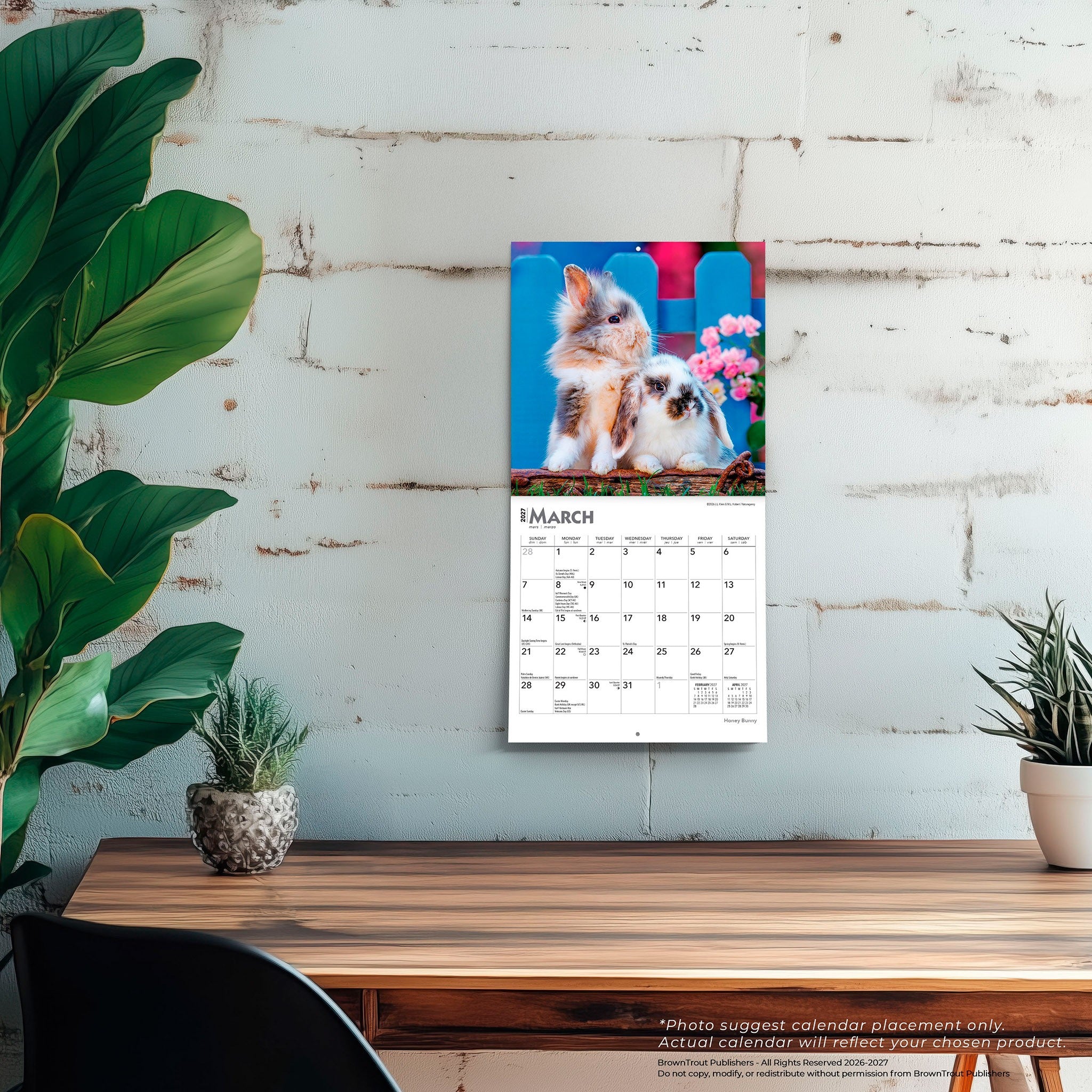 Honey Bunny 2027 Mini Calendar