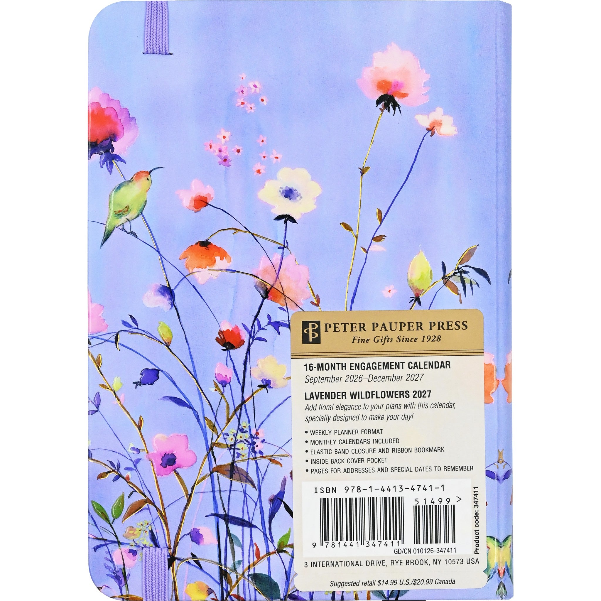 Lavender Wildflowers 2026-2027 Engagement Calendar - Online Only