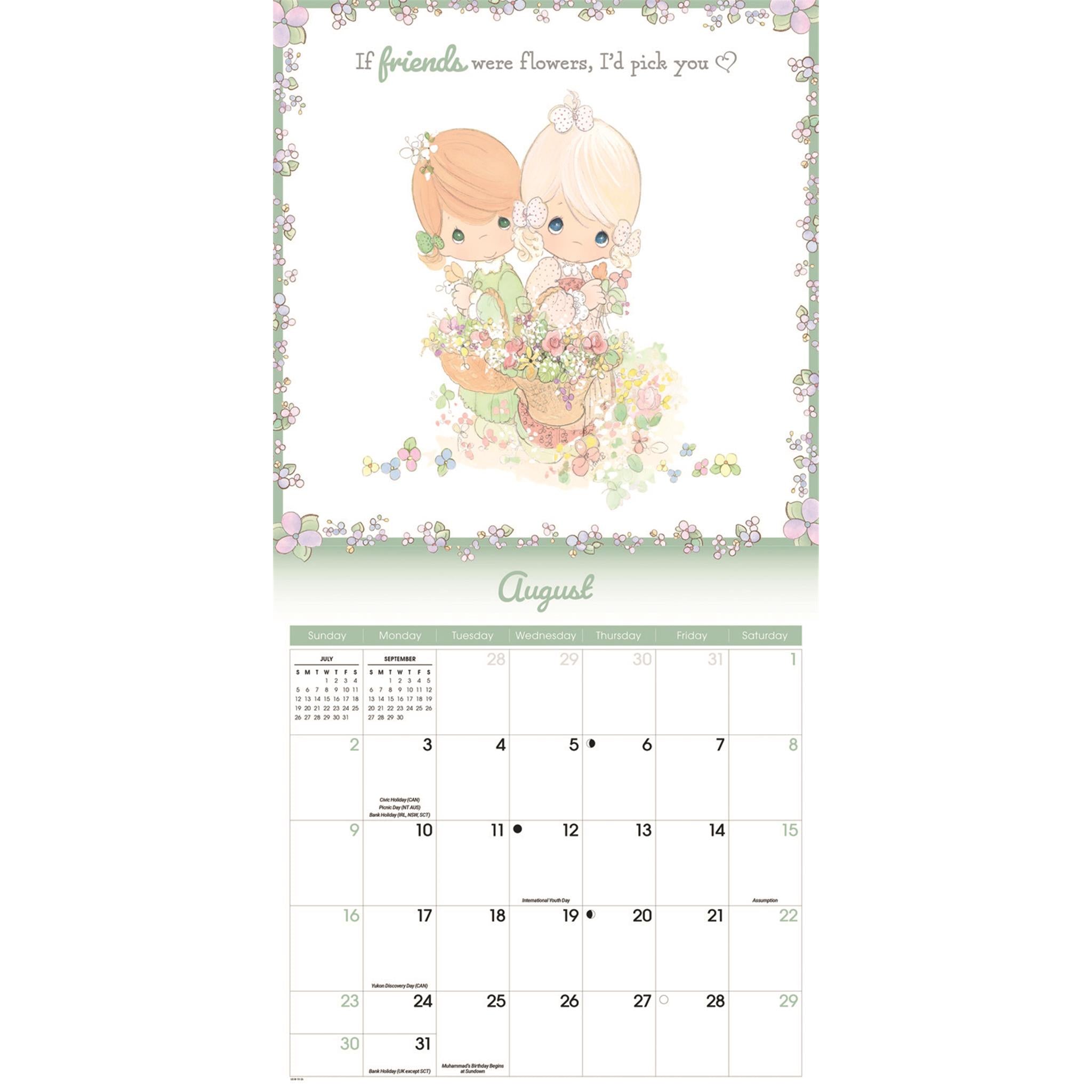 Calendrier mural Precious Moments 2026