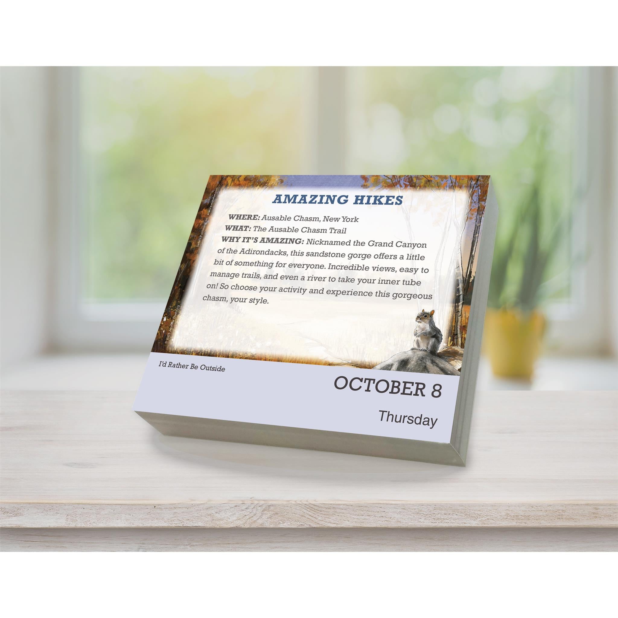 Calendrier « Je préférerais être dehors » 2026 - Disponible uniquement en ligne