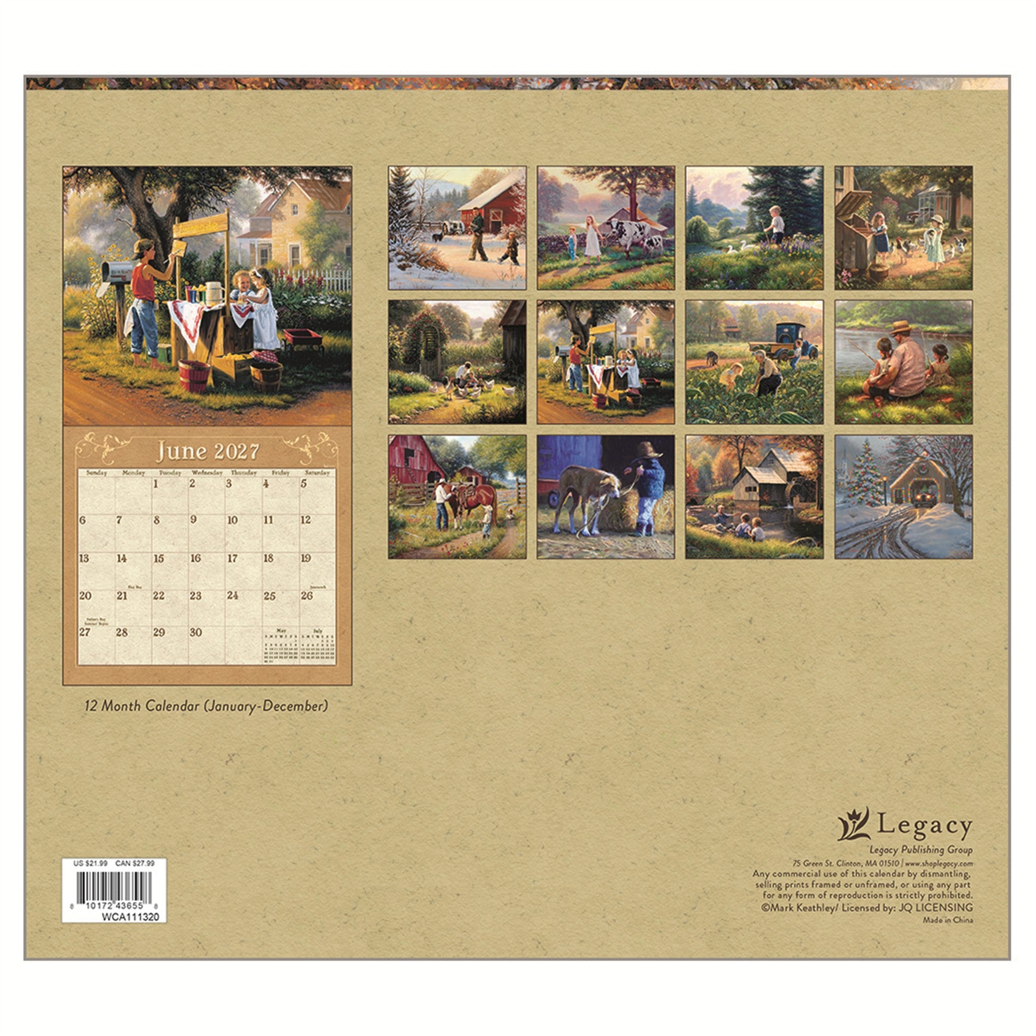 Calendrier mural 2027 « Ma ville » - Exclusivité en ligne