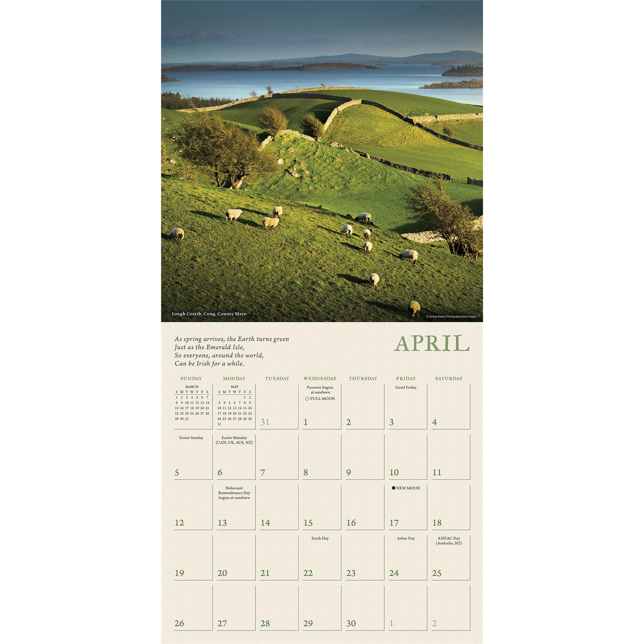 Calendrier mural Spirit Of Ireland 2026
