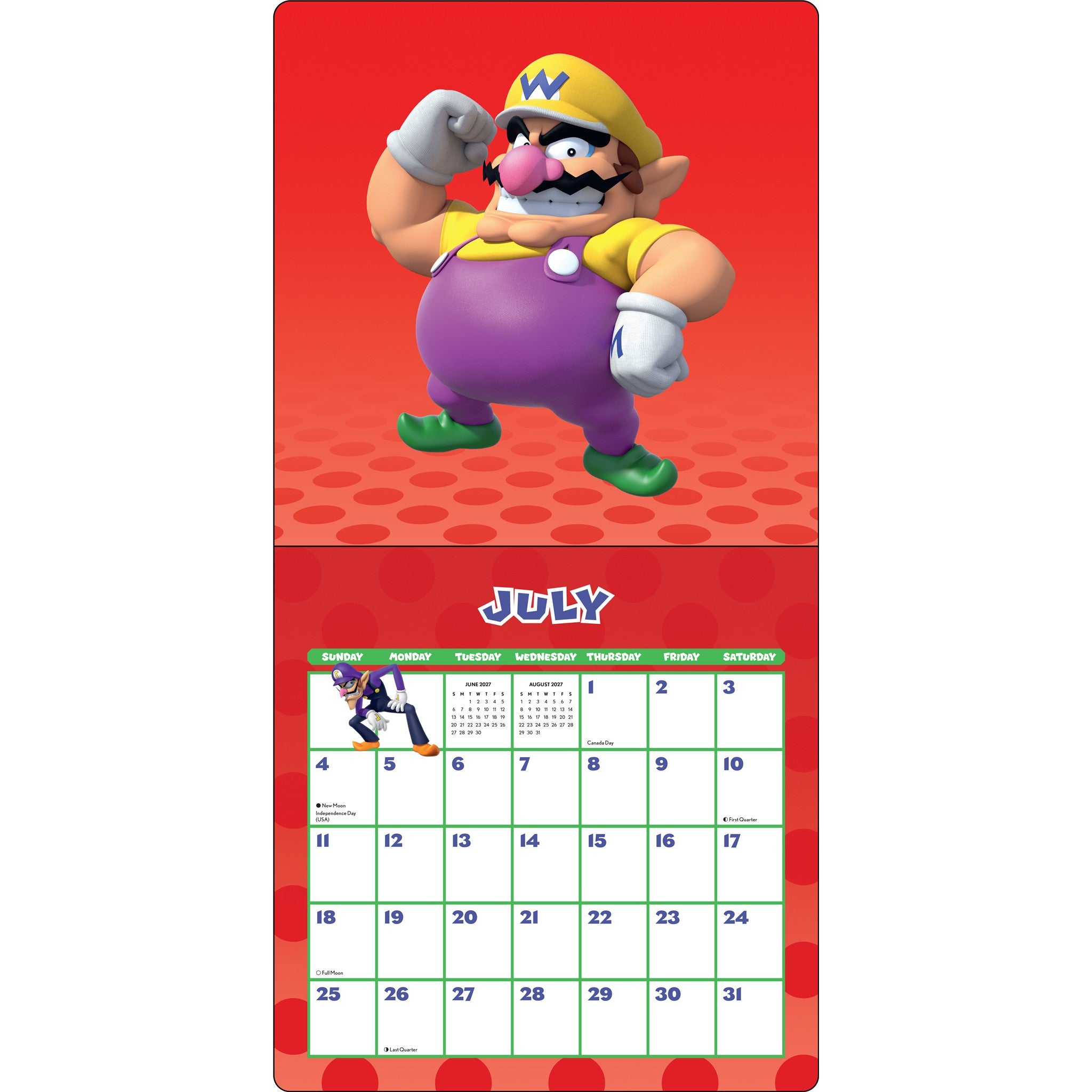 Super Mario 2027 Wall Calendar