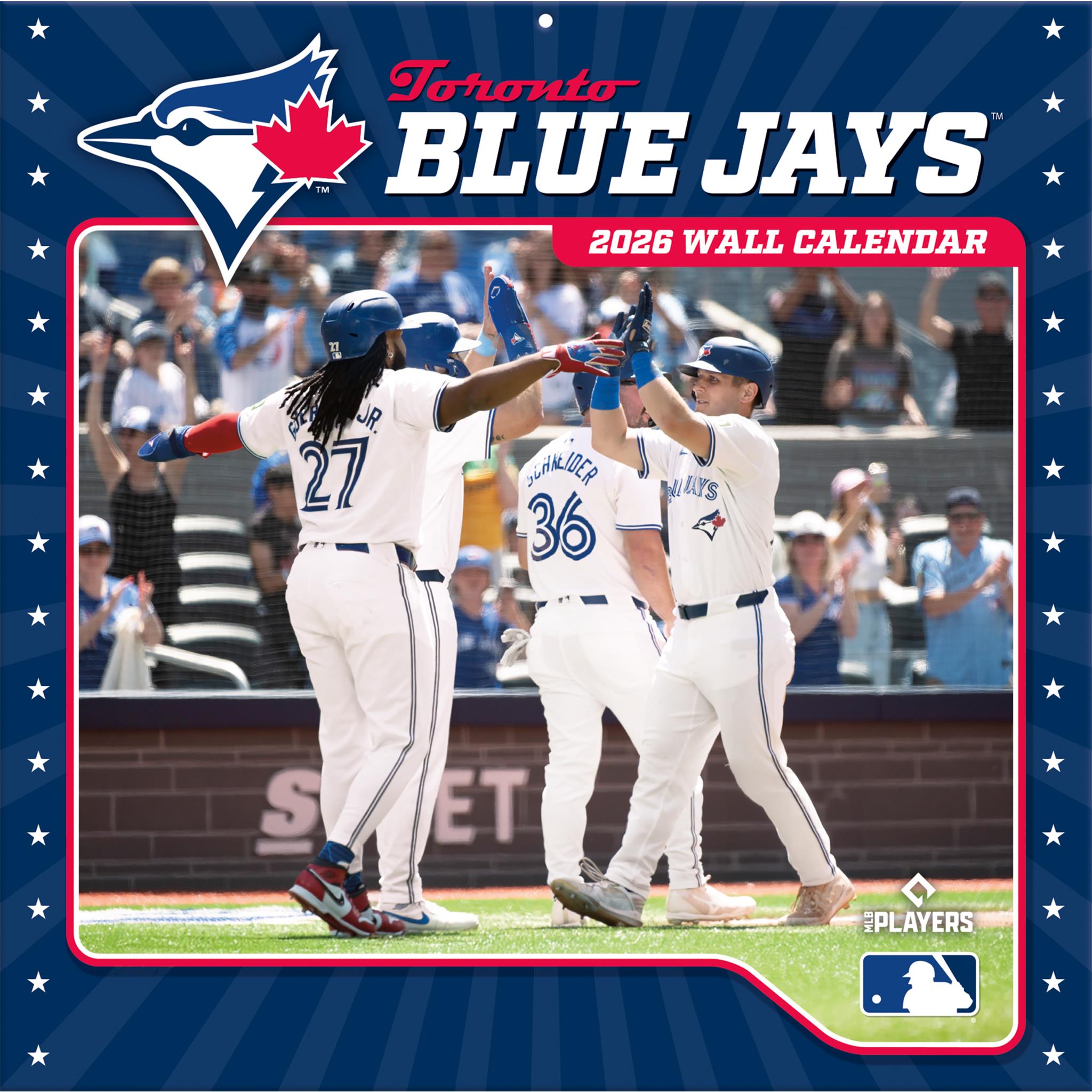 Calendrier mural 2026 des Blue Jays de Toronto (MLB)