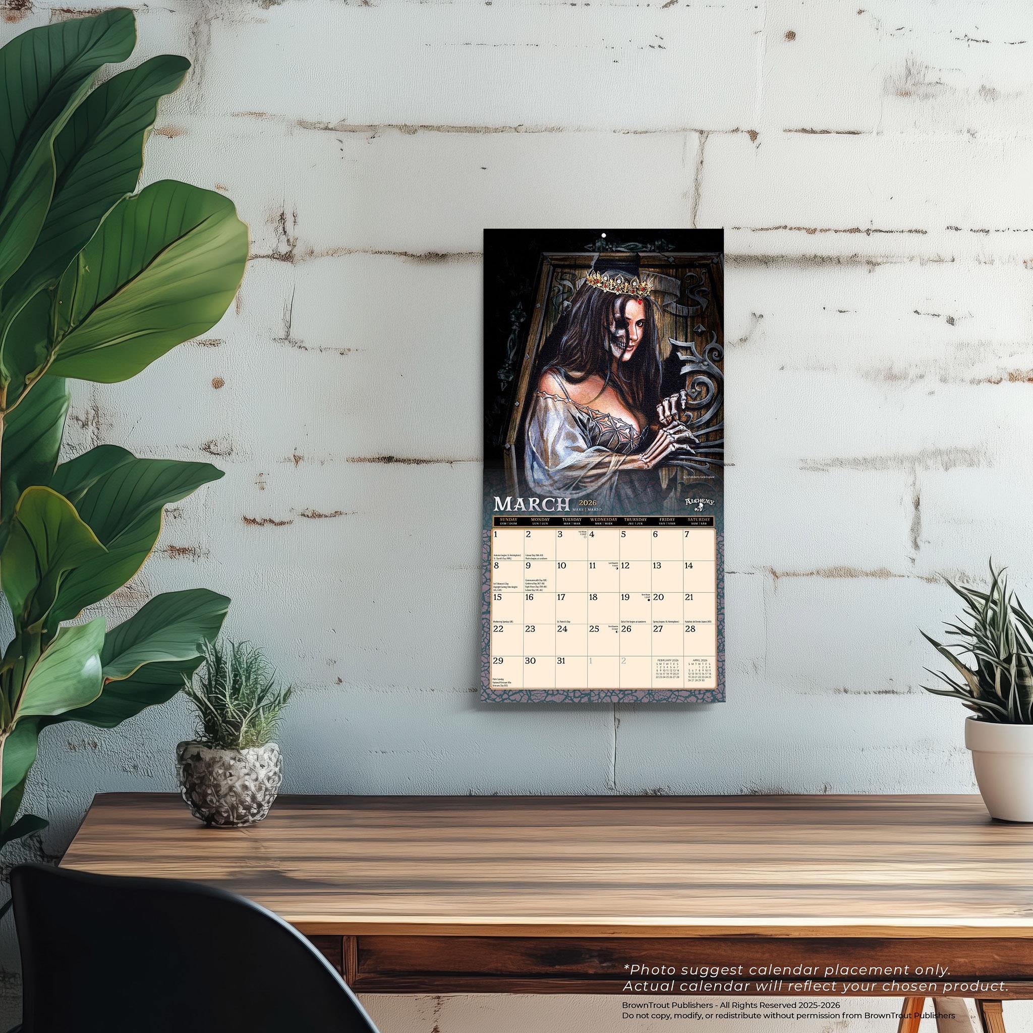 Mini-calendrier de l'alchimie des sorcières 2026