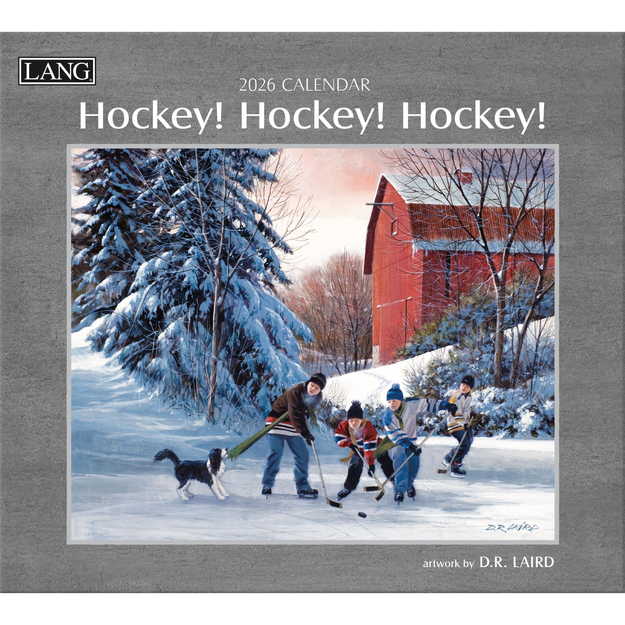 Calendrier mural de luxe Hockey Hockey Hockey 2026
