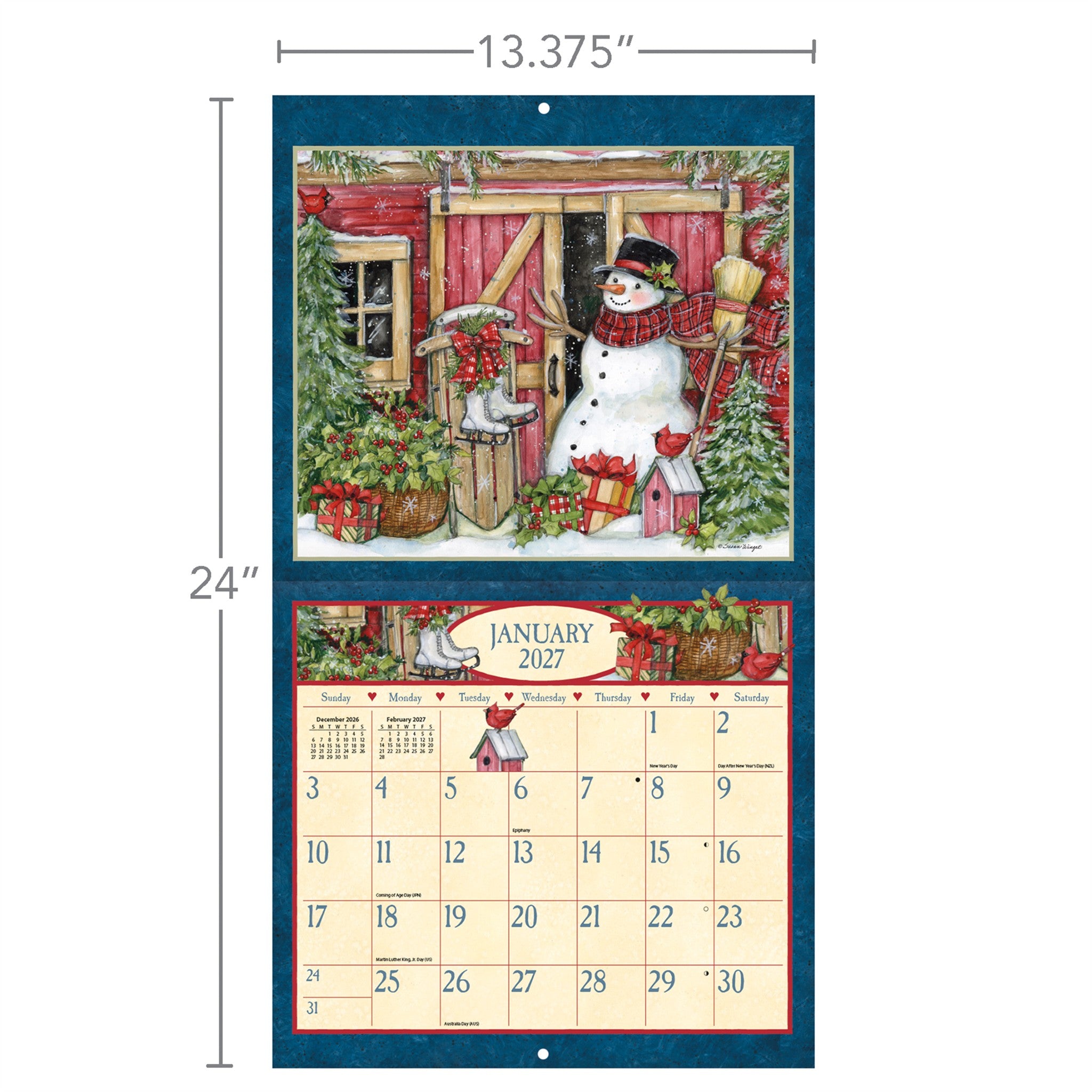 Heart and Home Special Edition with Print 2027 Wall Calendar