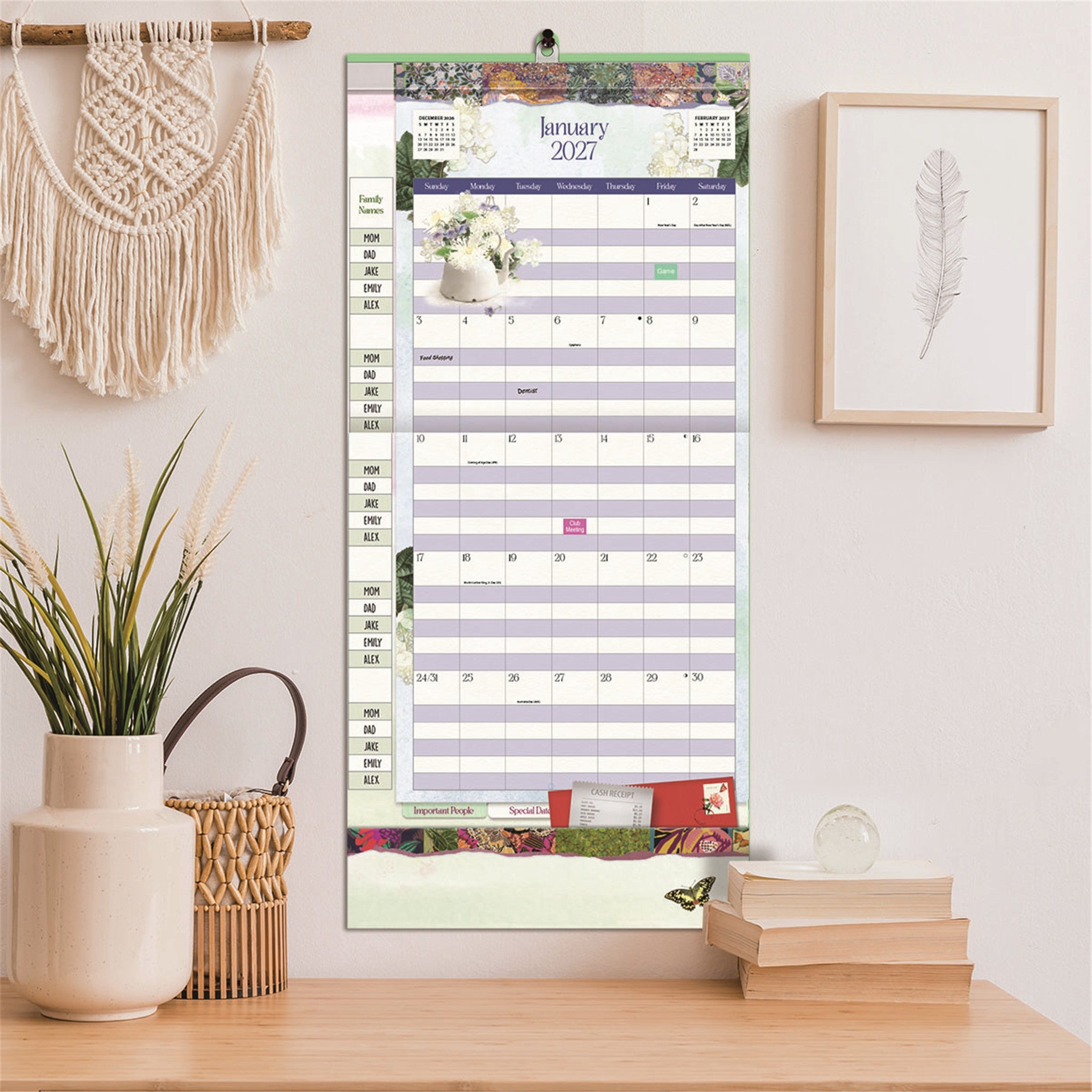 Calendrier mural 2026-2027 Jardins botaniques