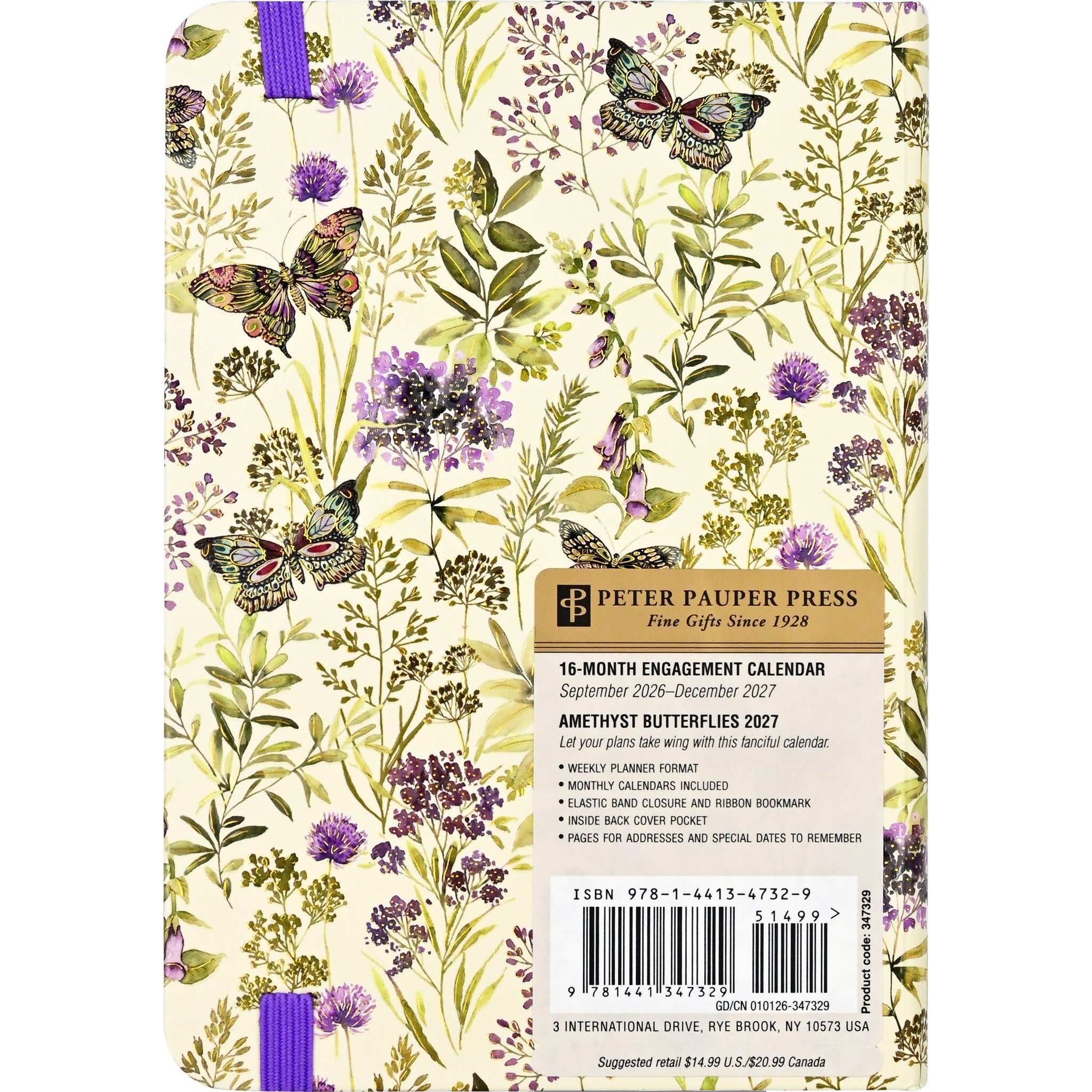 Amethyst Butterflies 2026-2027 Engagement Calendar