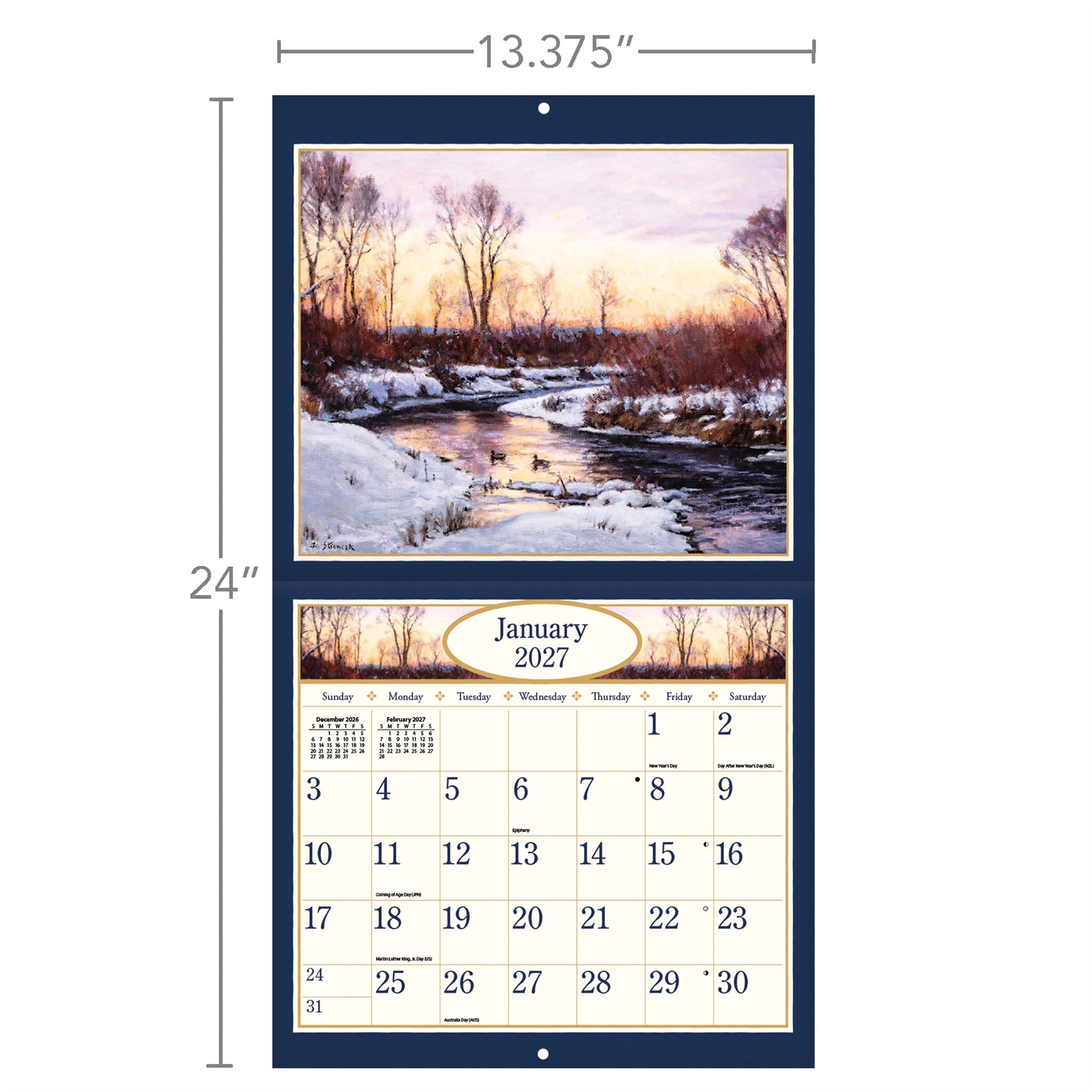 Calendrier mural Four Seasons 2027