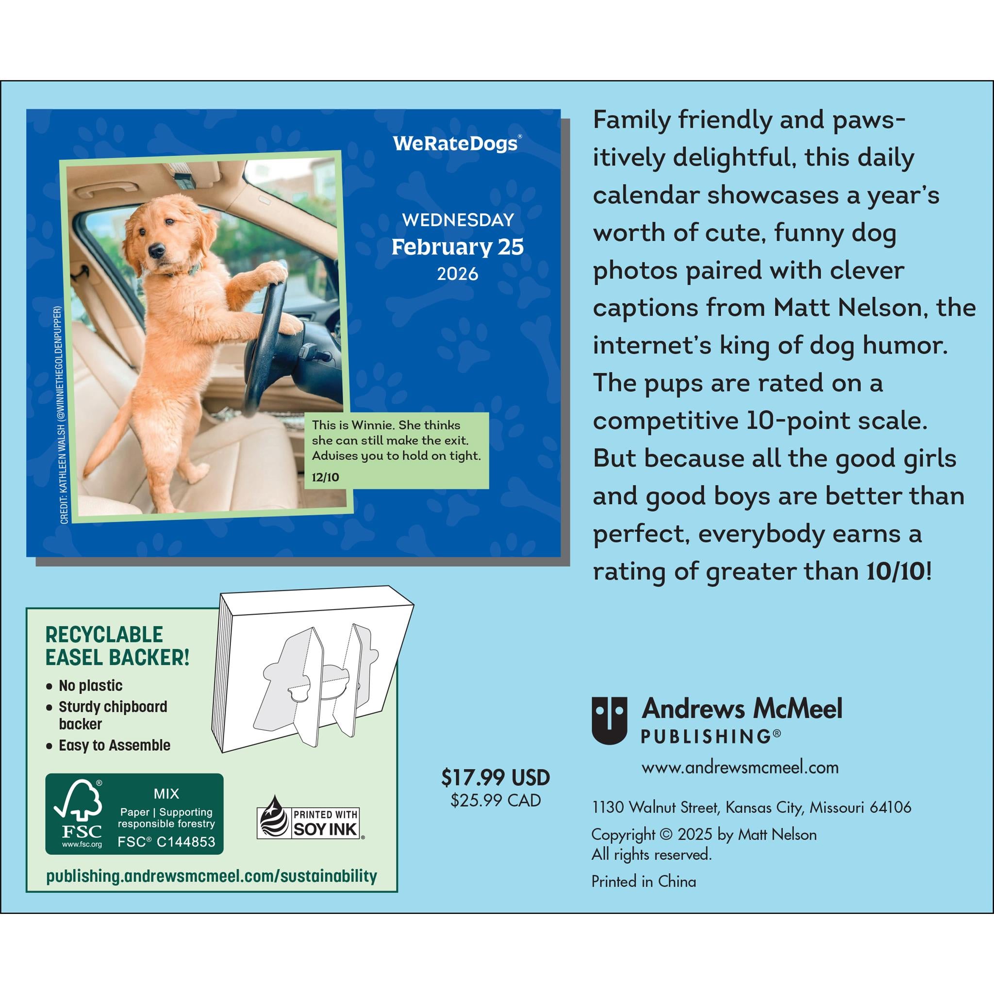 Weratedogs 2026 Box Calendar