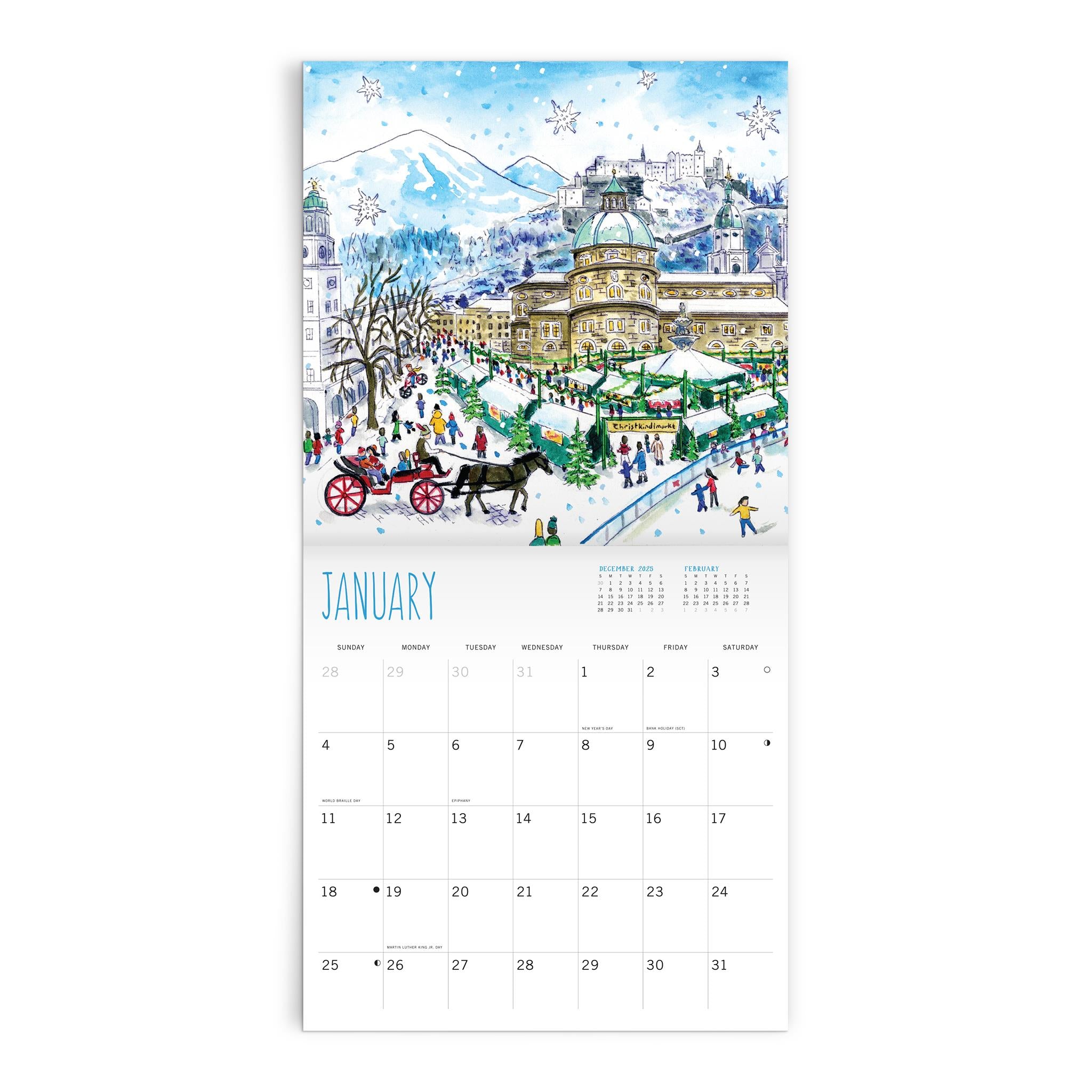 Calendrier mural classique Michael Storrings 2026 - Disponible uniquement en ligne