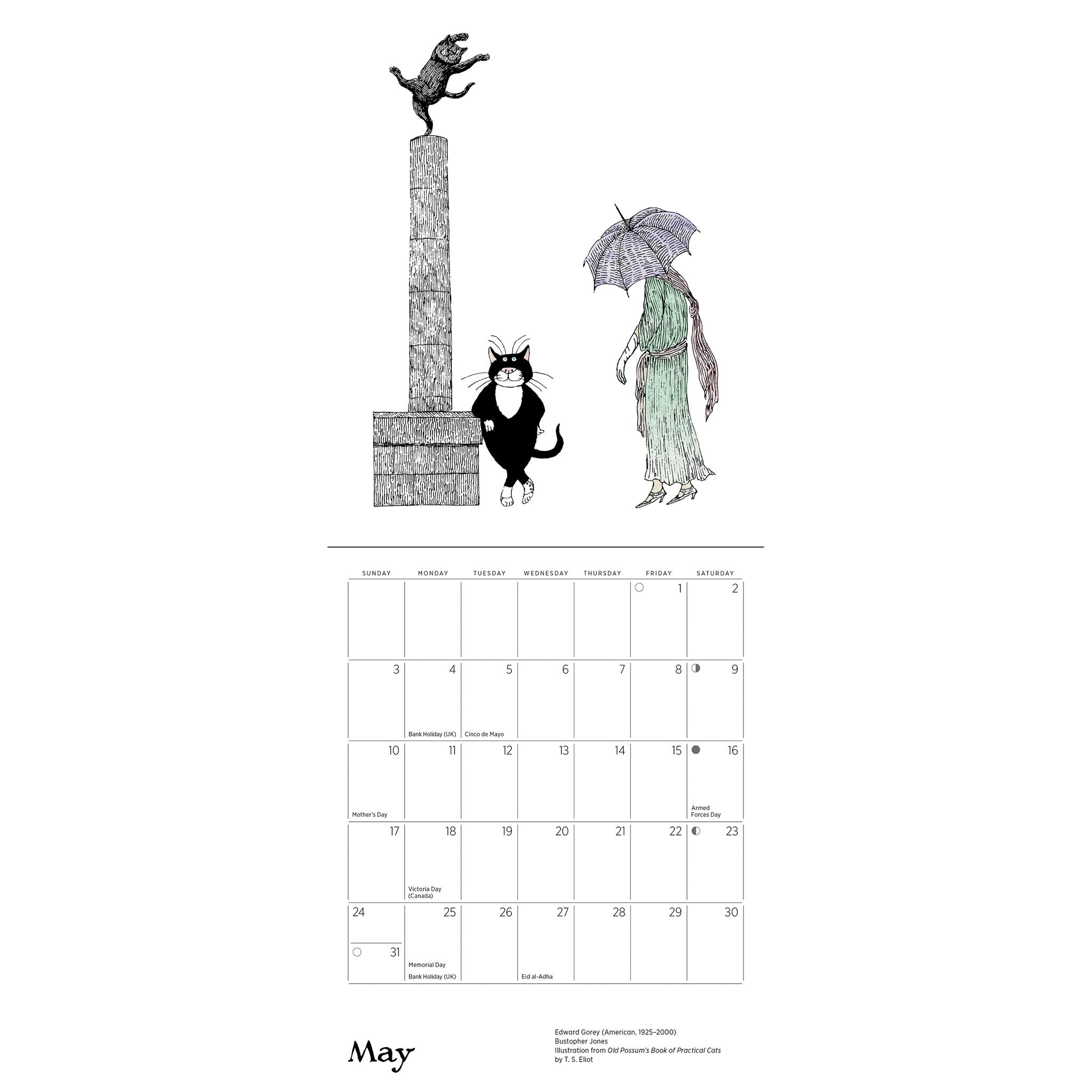Edward Gorey 2026 Mini Calendar - Online Only