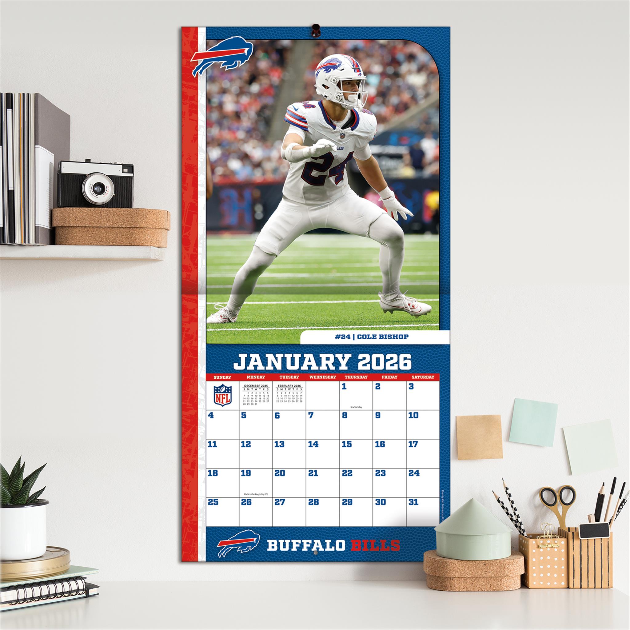 NFL Buffalo Bills 2026 Wall Calendar