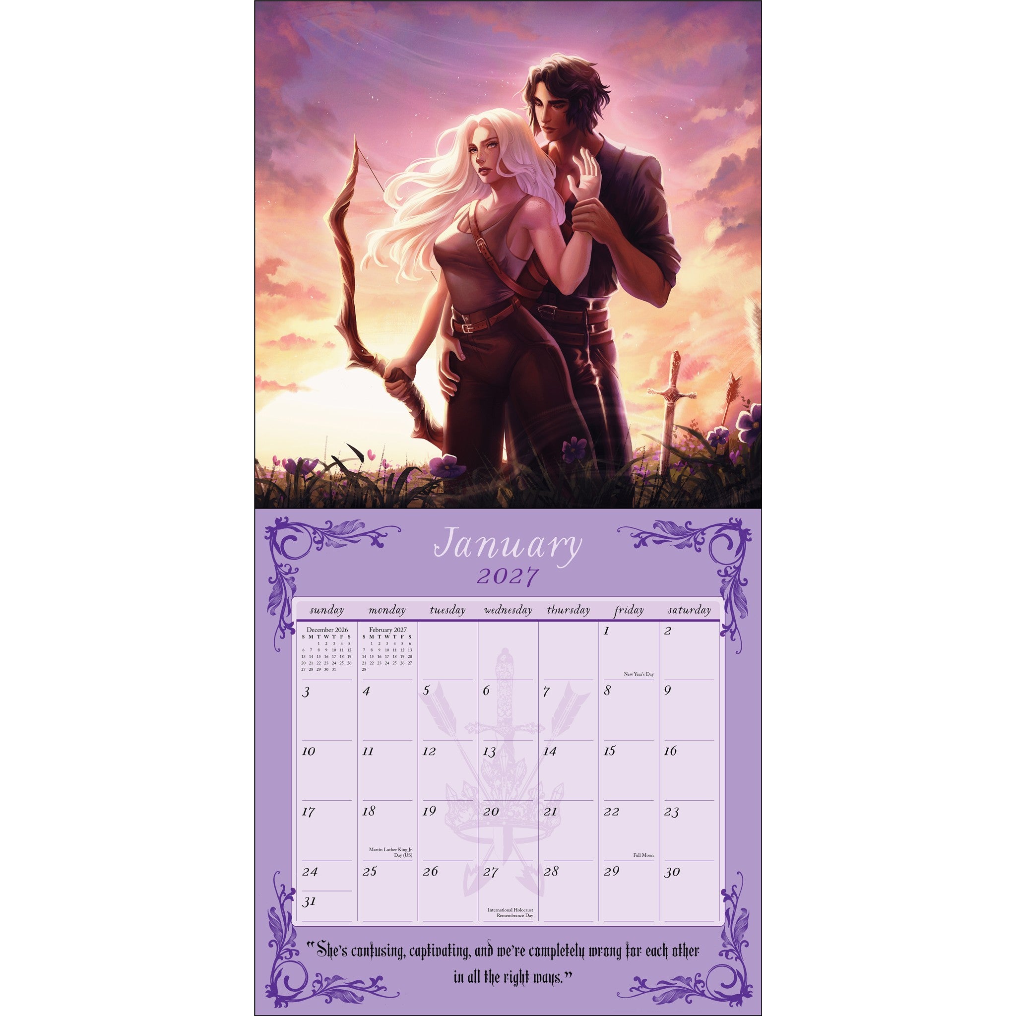 Powerless 2027 Wall Calendar