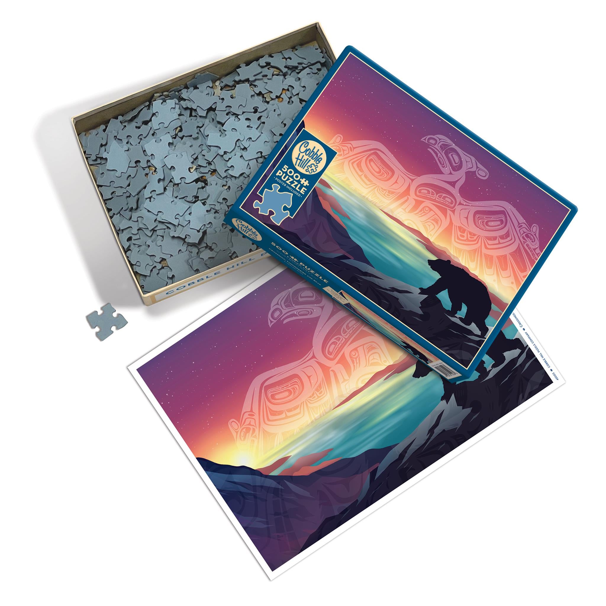 Crossings : Puzzle de 500 pièces Thunderbird et Bear, Cobble Hill