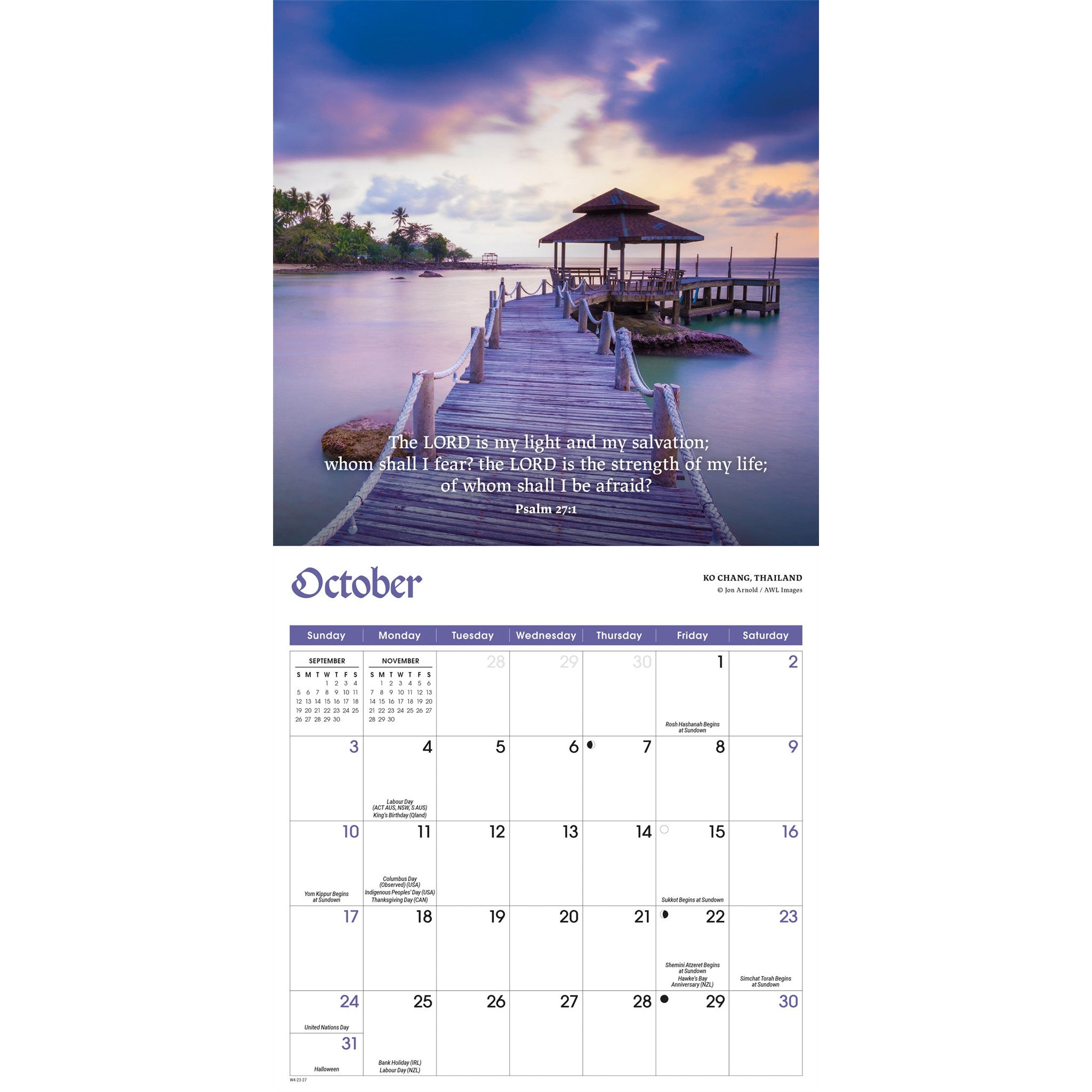 Mini calendrier Psaumes 2027