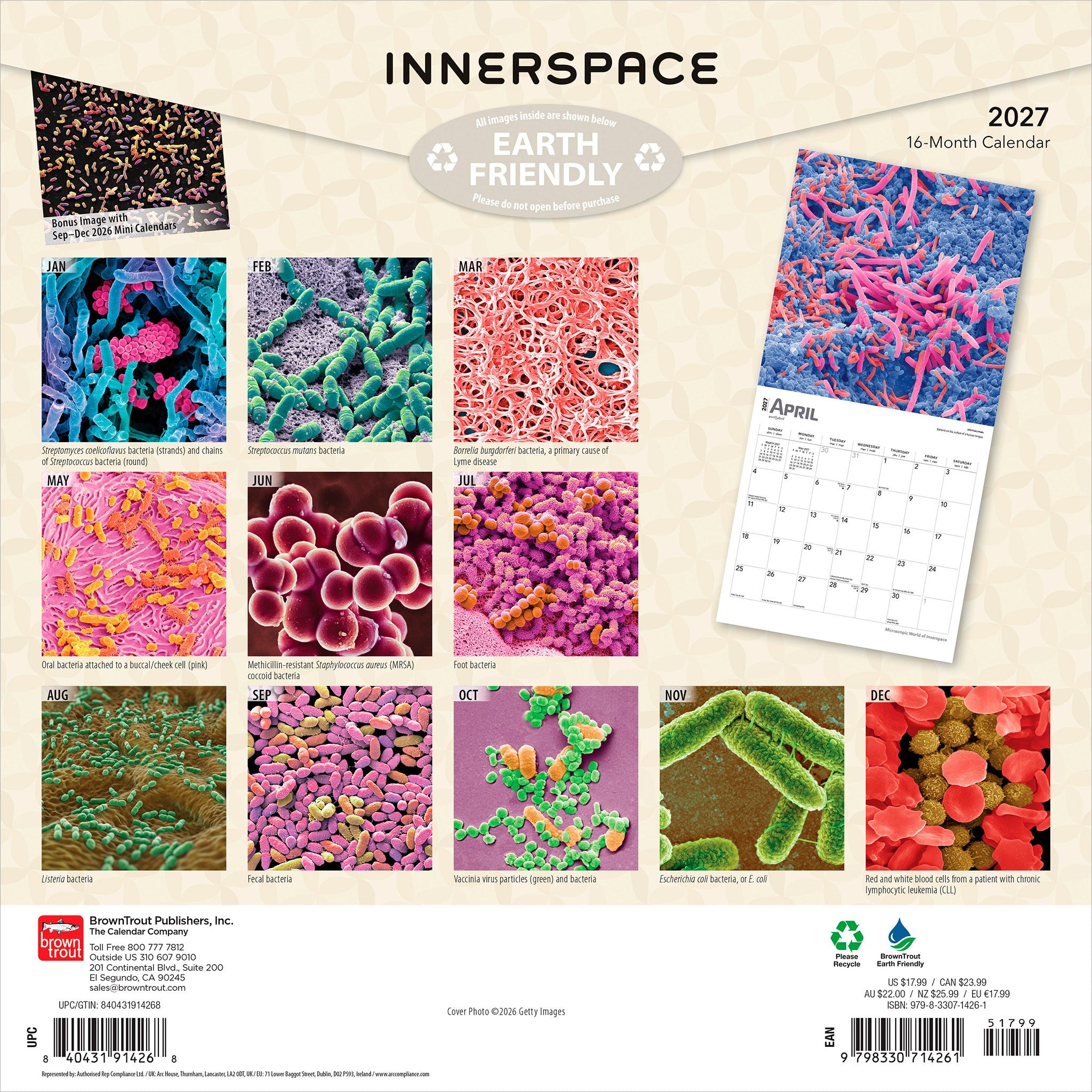 Innerspace 2027 Wall Calendar