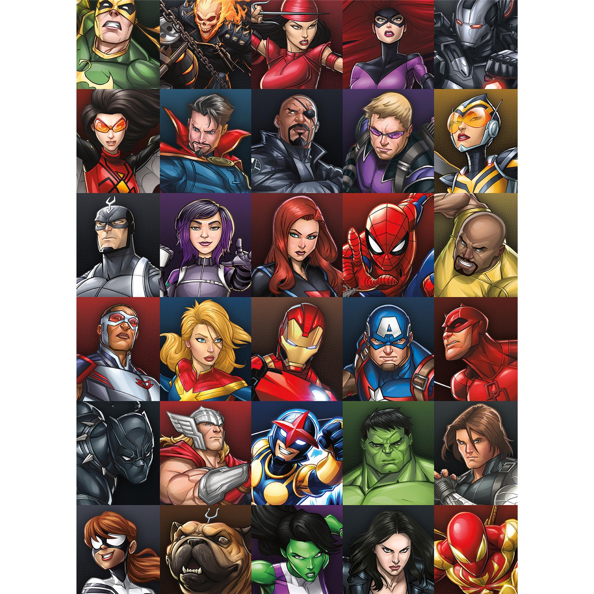 Marvel Heroes Collage 1000 Piece Puzzle