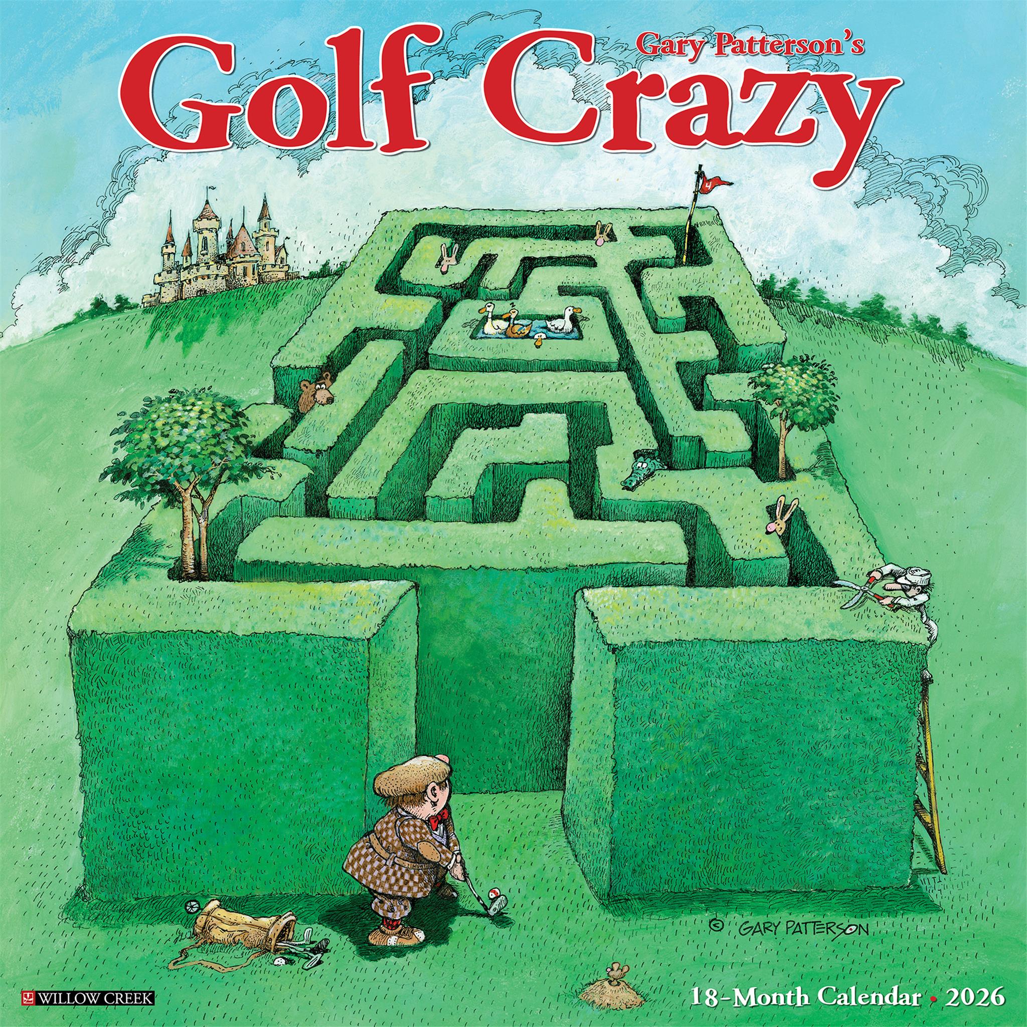 Calendrier mural Gary Patterson Golf Crazy 2026