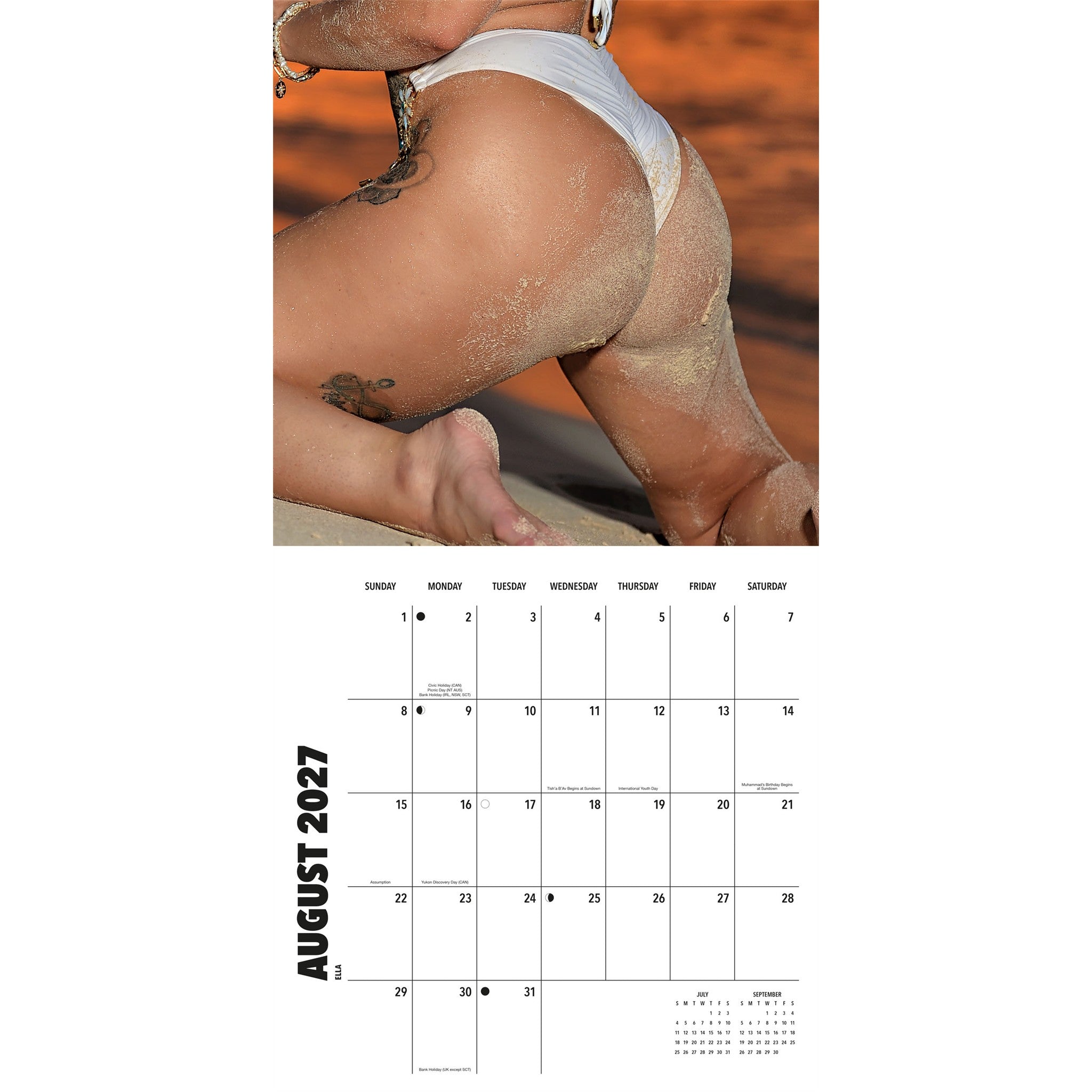 Hot Buns 2027 Wall Calendar