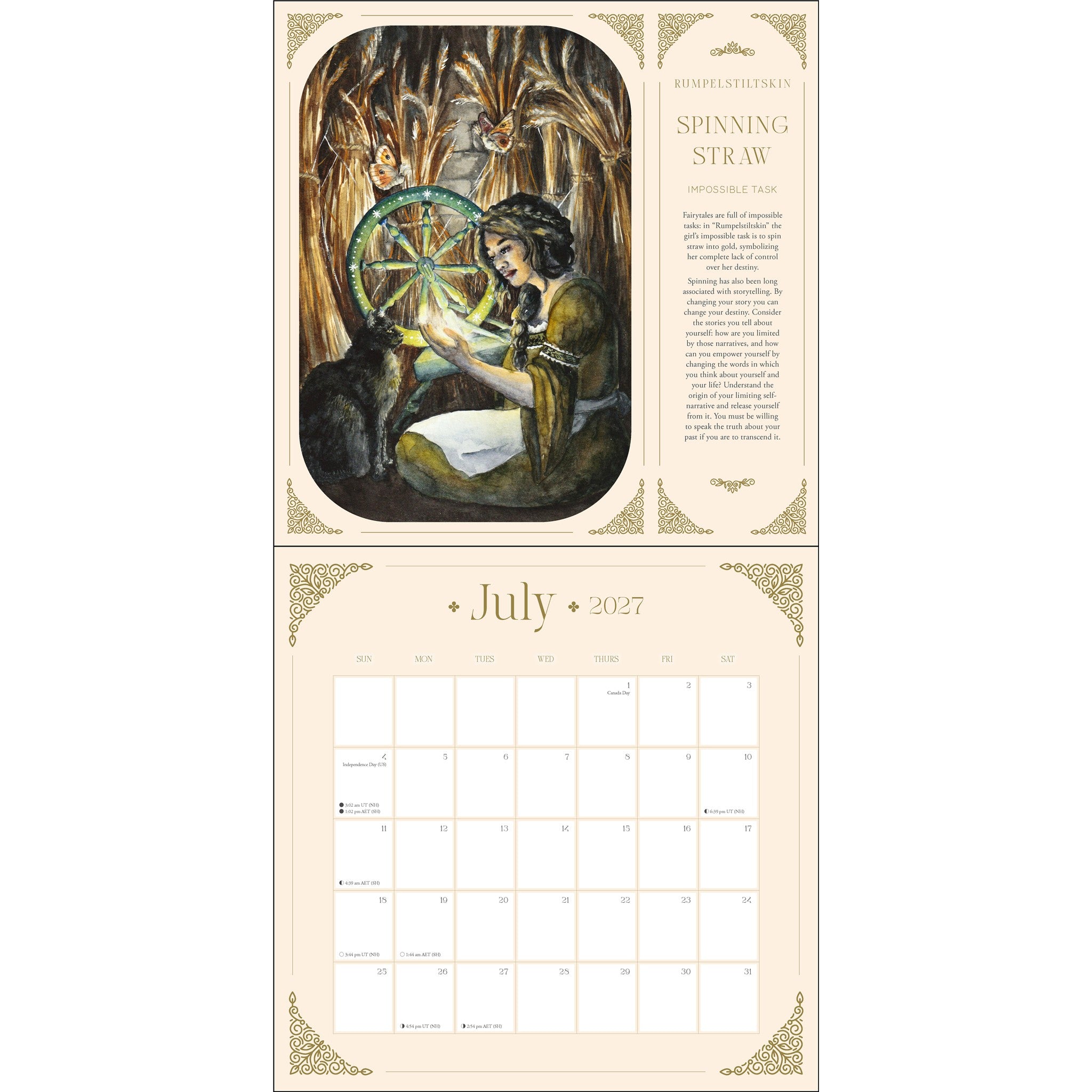 Calendrier mural Contes de fées 2027