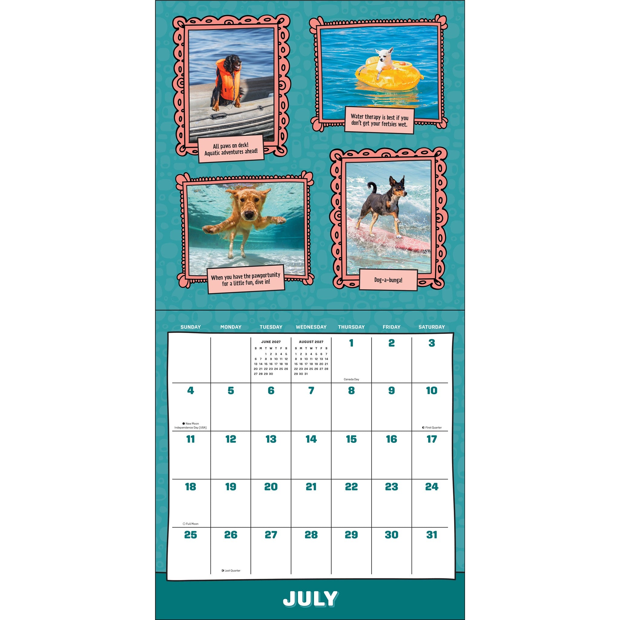 Les chiens coûtent moins cher qu'une thérapie - Calendrier mural 2027